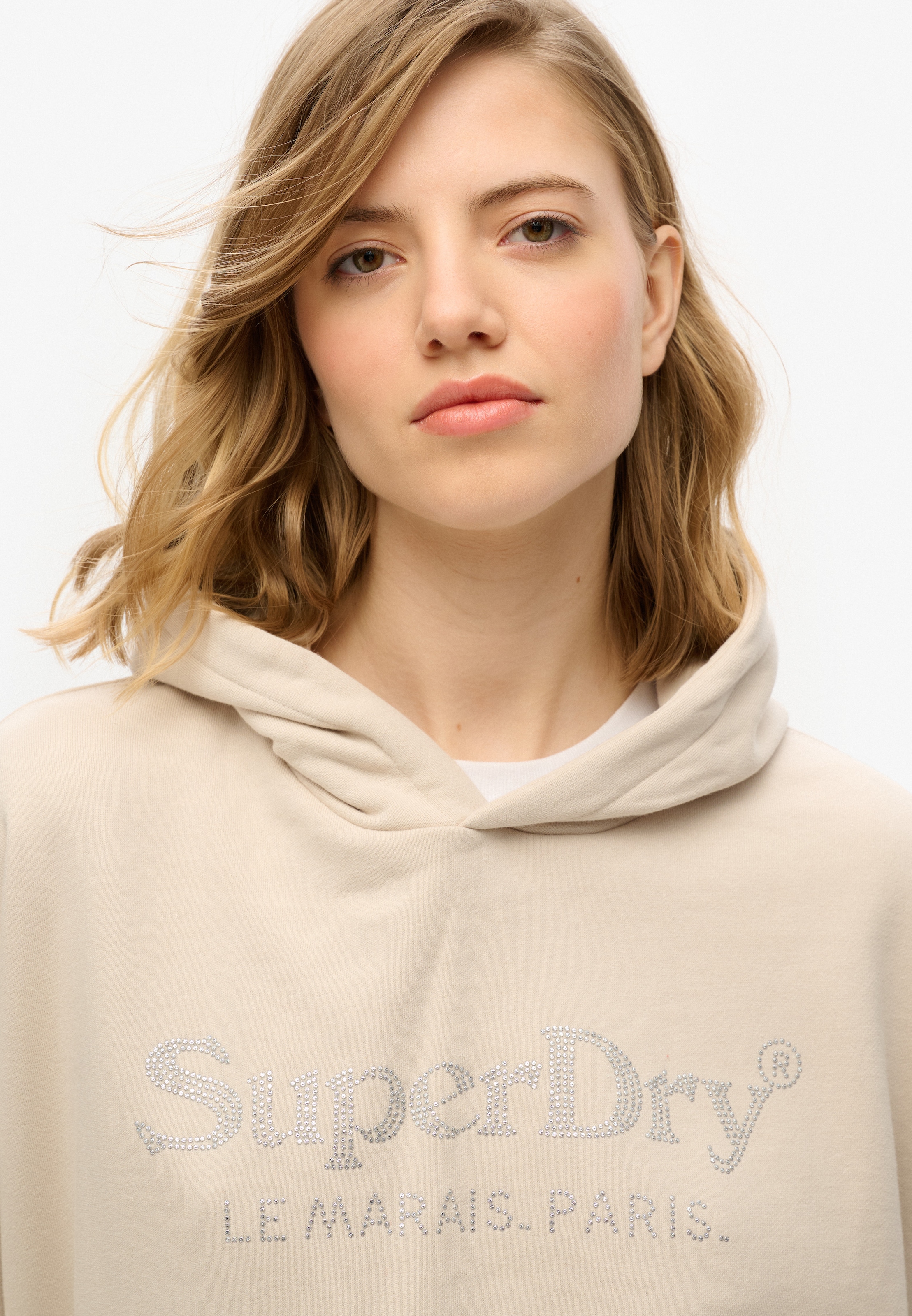 Superdry Kapuzensweatshirt »VENUE METALLIC RELAXED HOOD«