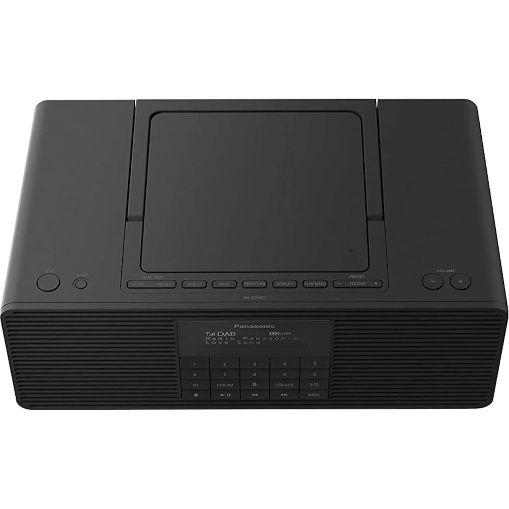 Panasonic Radio »RX-D70BTEG-K«, (Digitalradio (DAB+)-FM-Tuner)