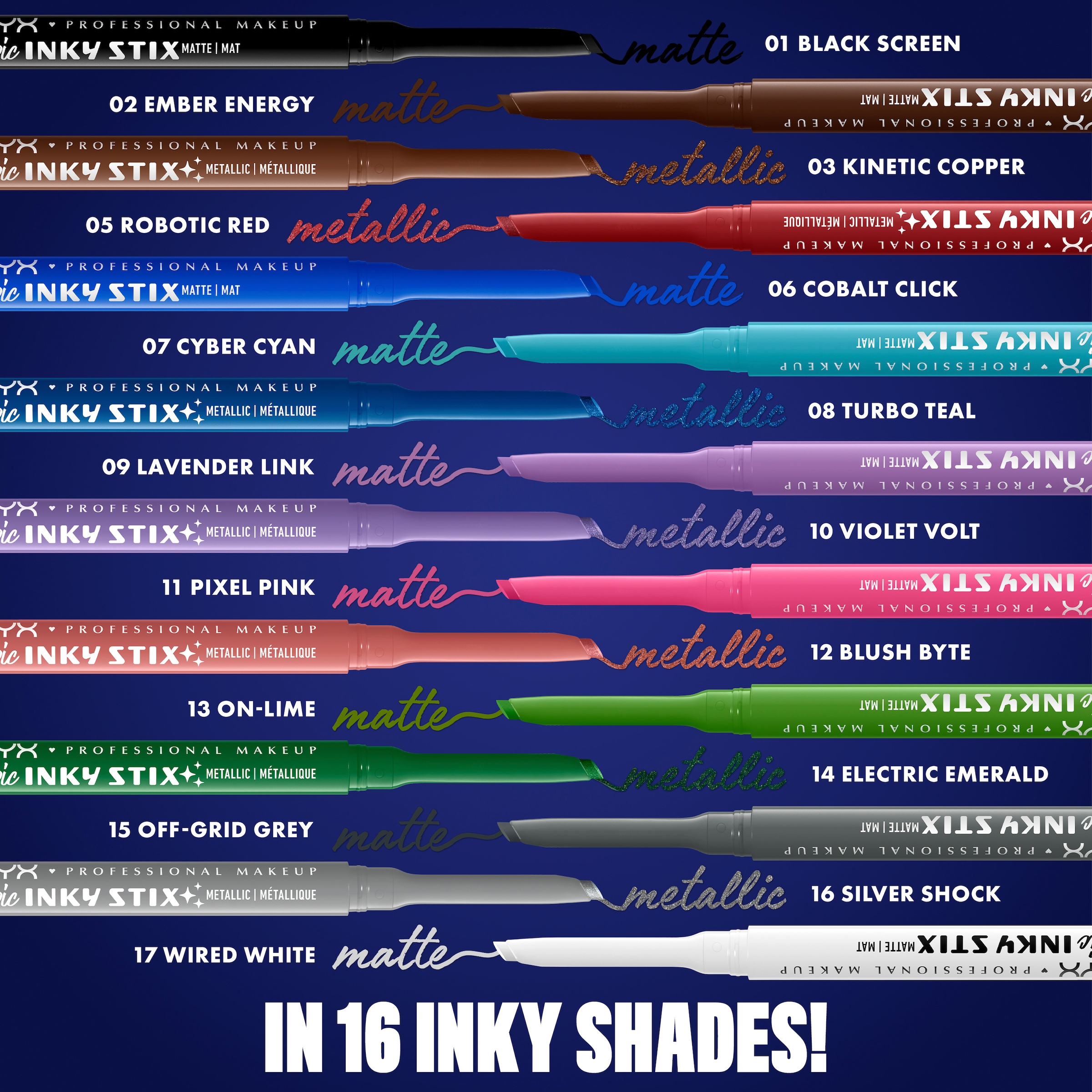 NYX Eyeliner »NYX Professional Makeup Epic Inky Stix Cream Gel Eyeliner« ideal für definierte Lidstriche und vielfältige, ausdrucksstarke Looks