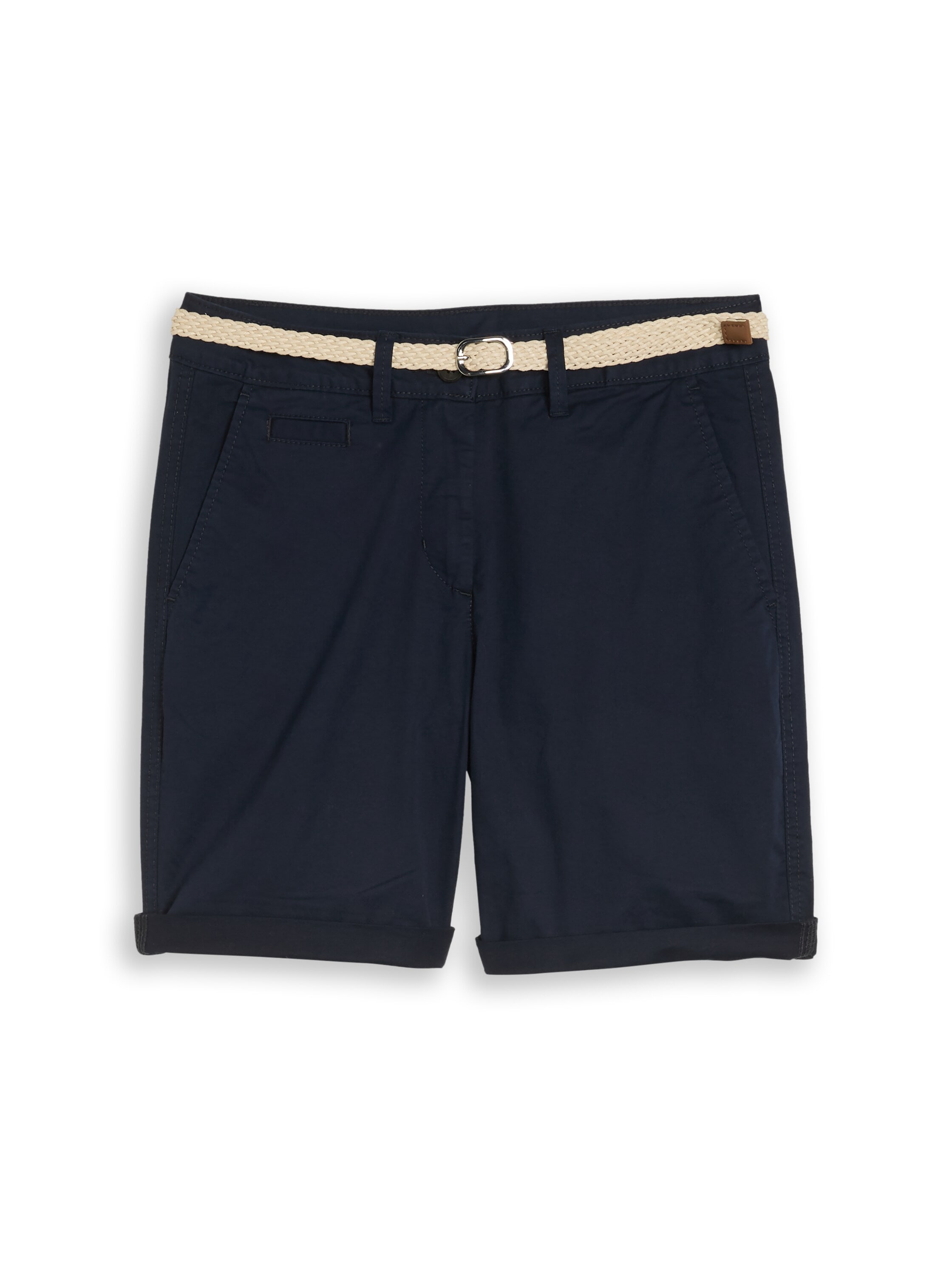 TOM TAILOR Chinoshorts  mit Gürtel und Stretch