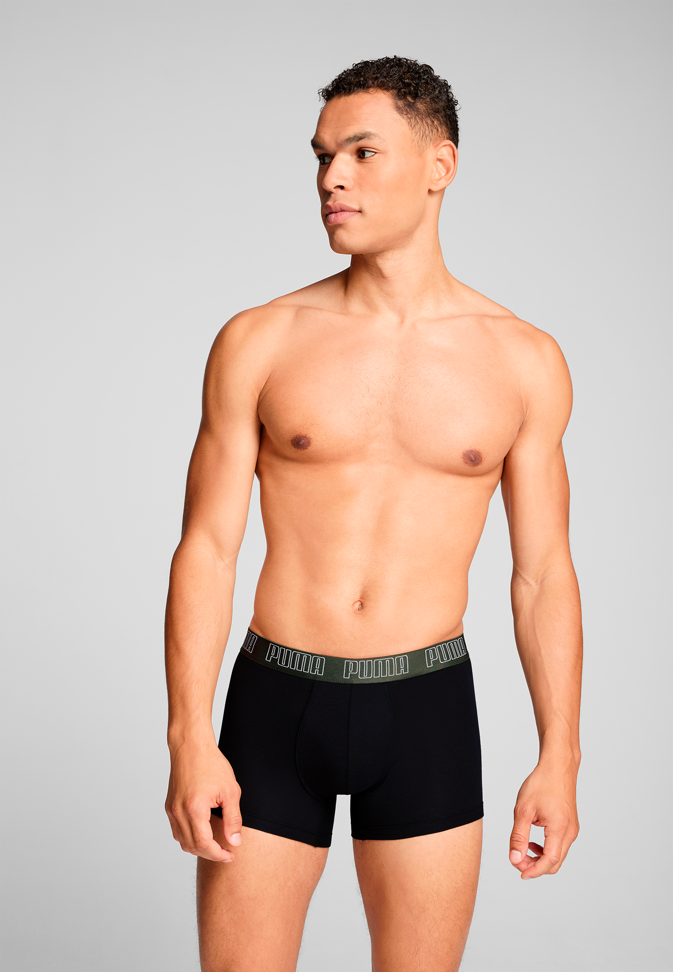 PUMA Trunk »PUMA MEN EVERYDAY TRUNKS 2P« Packung, 2er Pack,  mit kontrastfarbigem Webbund