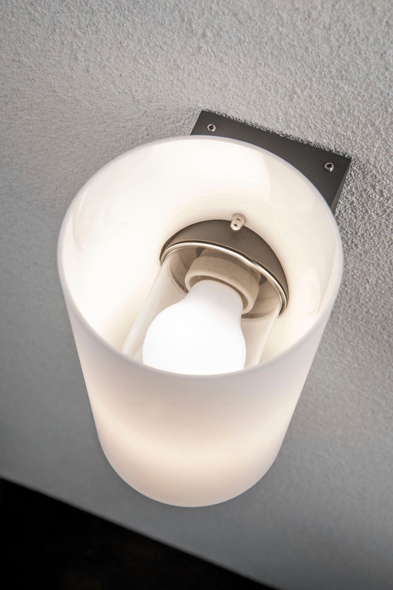 Paulmann LED Außen-Wandleuchte »Outdoor 230V Tube IP54 E27 max 15W Anthrazit Kunststoff«, 1 flammig, Leuchtmittel E27 | ohne Leuchtmittel, E27, IP54