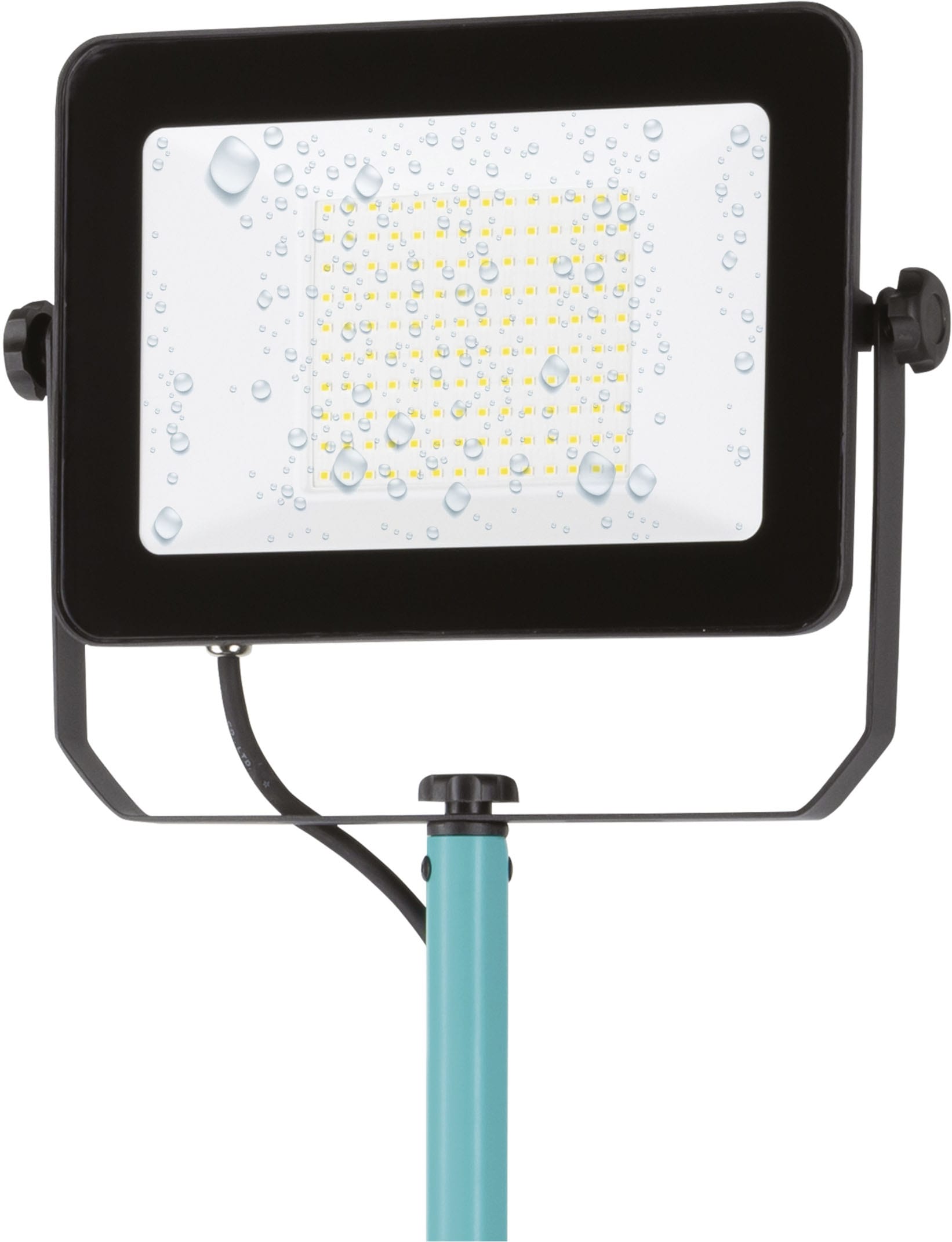 EGLO Deckenstrahler »AVELAR Strahler - Alu, Kunststoff - LED - 100W - IP65« LED-Modul 1 Stk. Neutralweiß LED Baustrahler, Arbeitsleuchte, Arbeitsscheinwerfer, L75xB68,5xH201cm