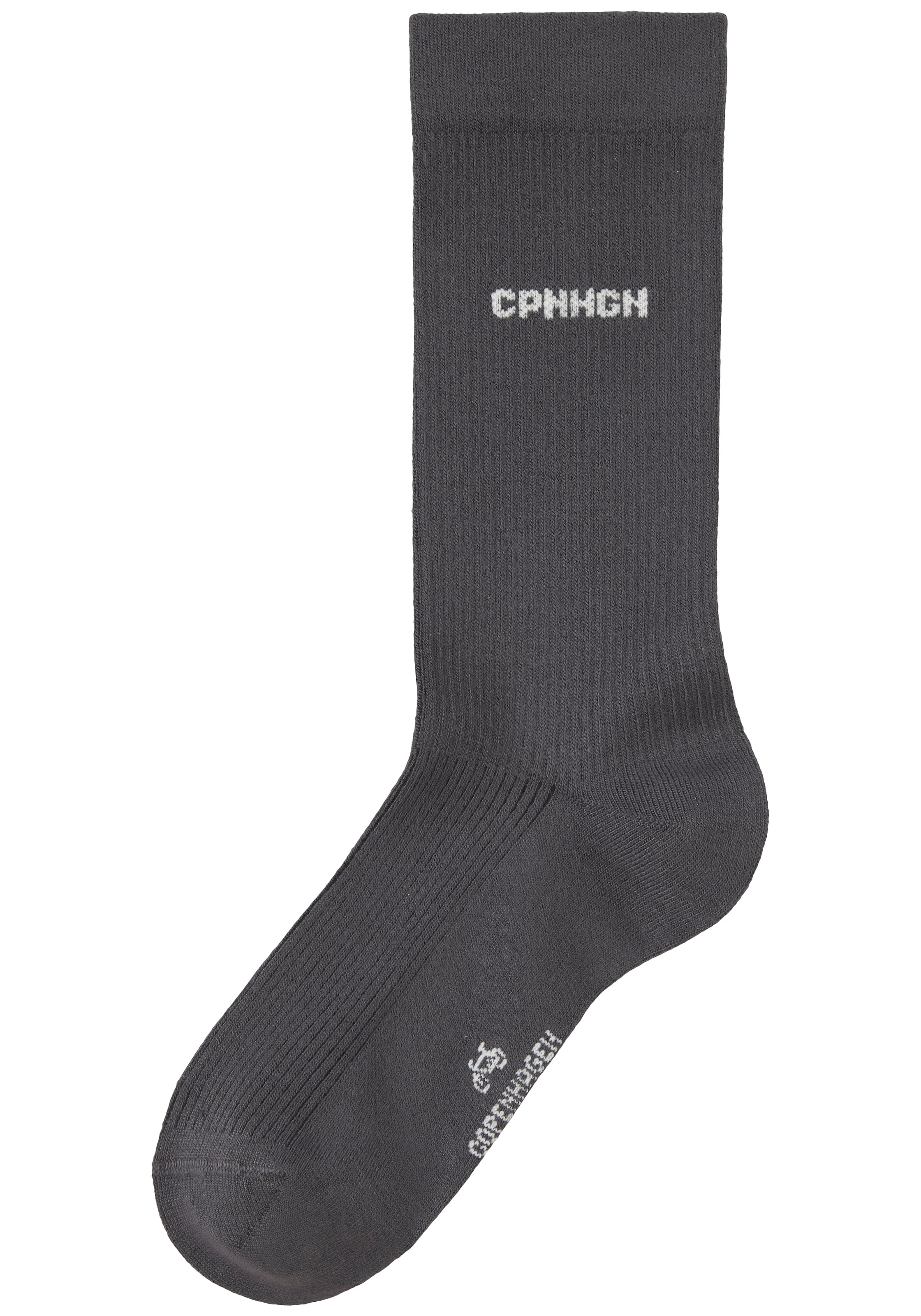 Copenhagen Studios Basicsocken Packung, 3 Paar tlg. mit Rippstruktur und Stickerei