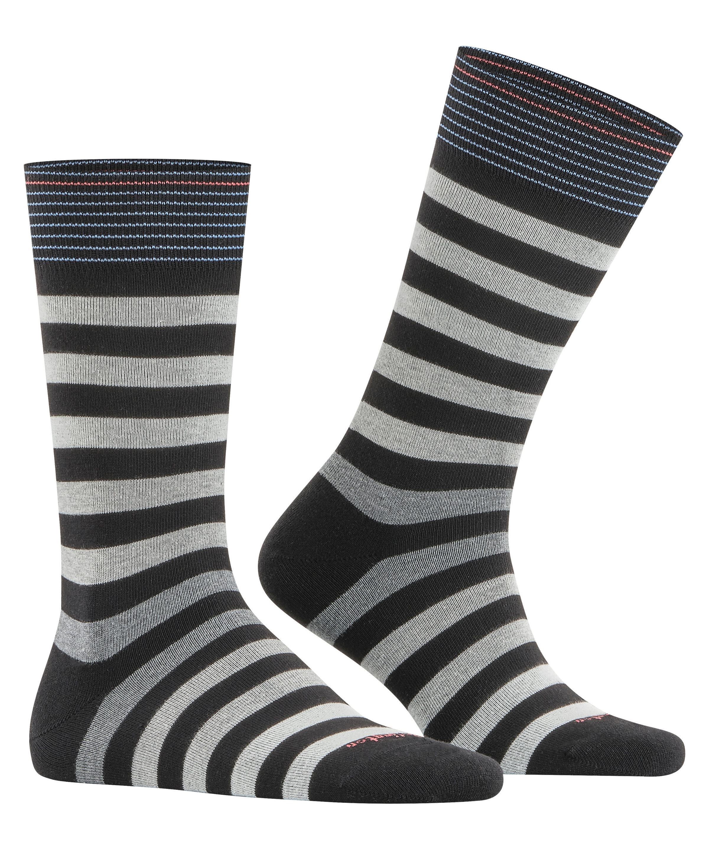 Burlington Socken »Blackpool« modernes Streifenmuster, Einheitsgröße 40-46, Burlington-Clip