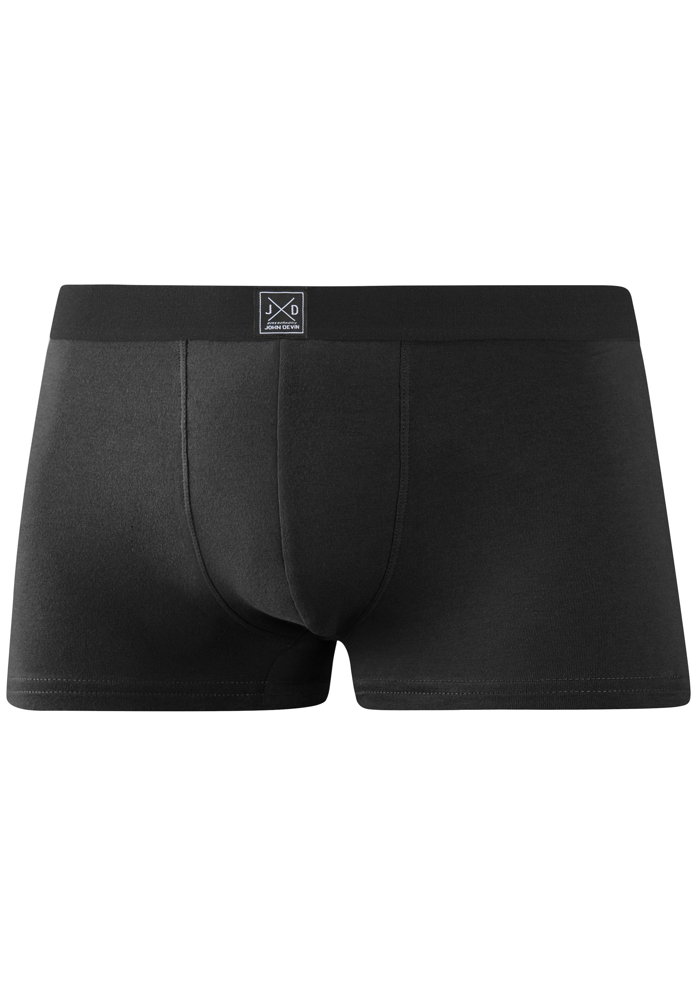 John Devin Boxer »Boxershorts für Herren« Packung, 3 Stk. aus weichem Jersey-Material, 3er-Pack, teils lustig bedruckt