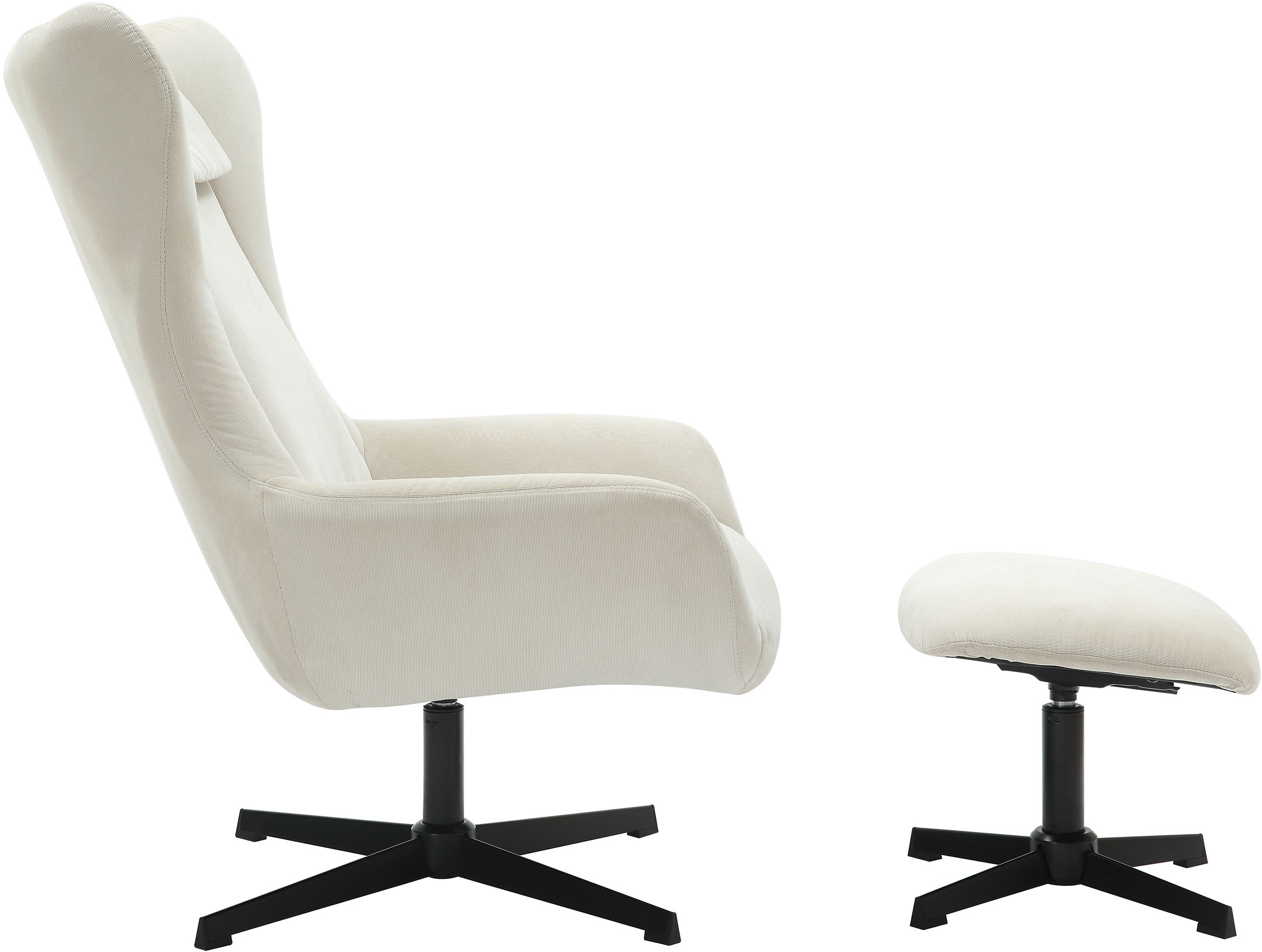 SalesFever Sessel »Savannah Bequemer Sessel« Set, 2 Stk. tlg. mit Drehfunktion
