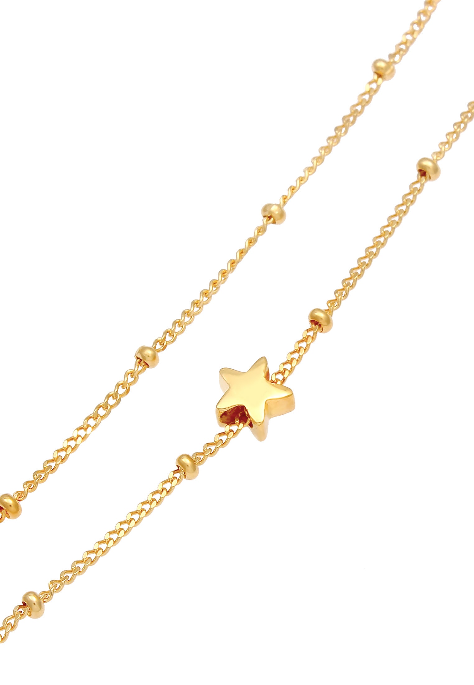 Elli Choker »Halskette Choker Layer Kugelkette Stern 925 Sterling Silber«