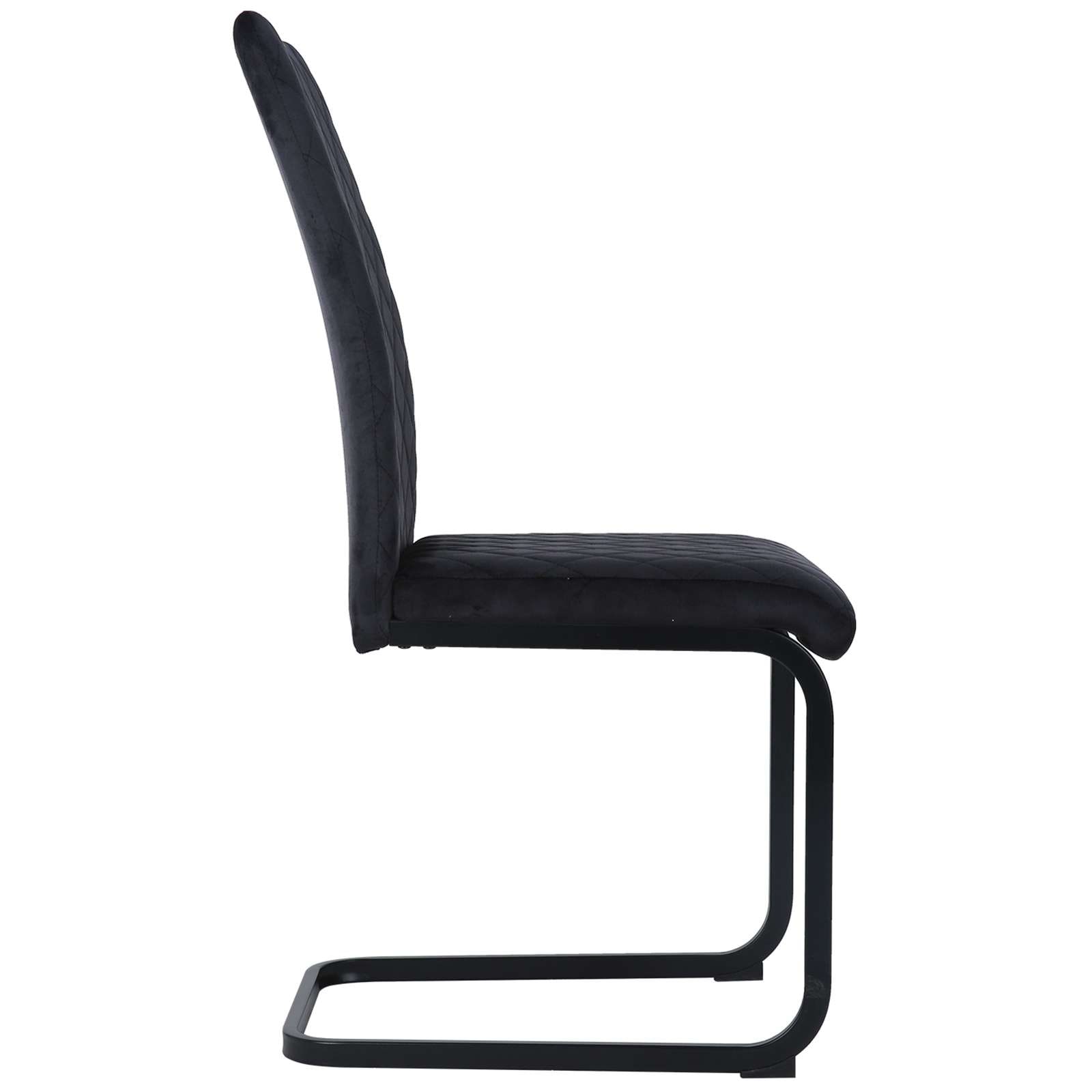 OTTO home Esszimmerstuhl »Valbourg«, 2 St., Freischwinger, gepolsterte Rückenlehne und Sitzfläche, Sitzhöhe 48 cm