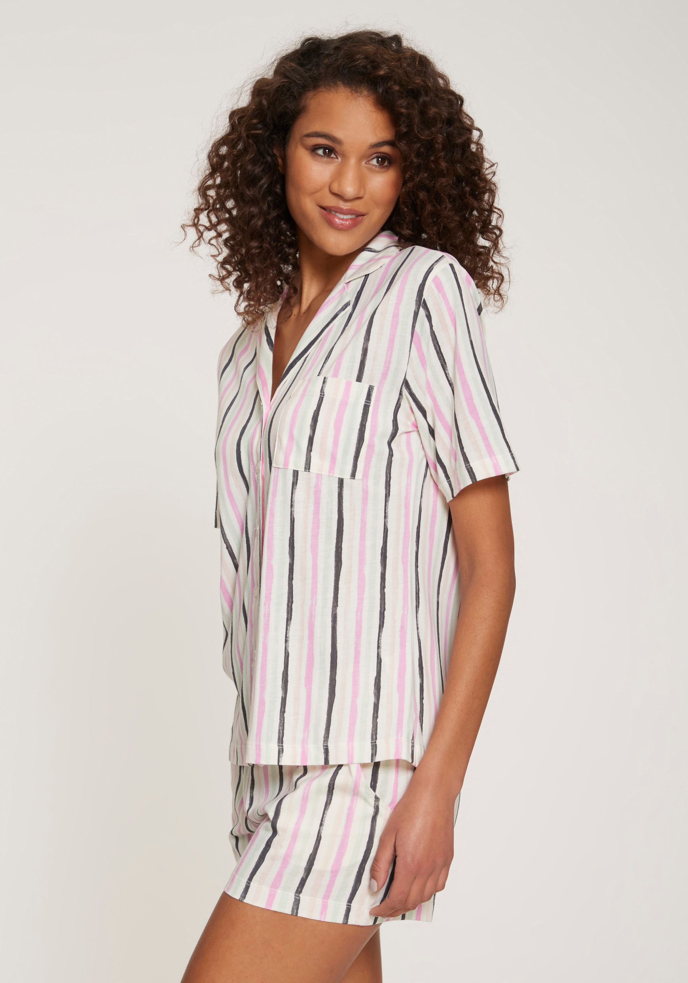 Vivance Dreams Shorty, (2 tlg.), mit Aquarell-Muster