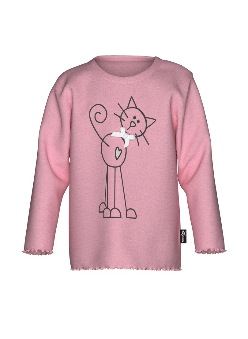Trigema Longsleeve »TRIGEMA Langarmshirt mit süßem Katzen-Printmotiv« 1 Stk.