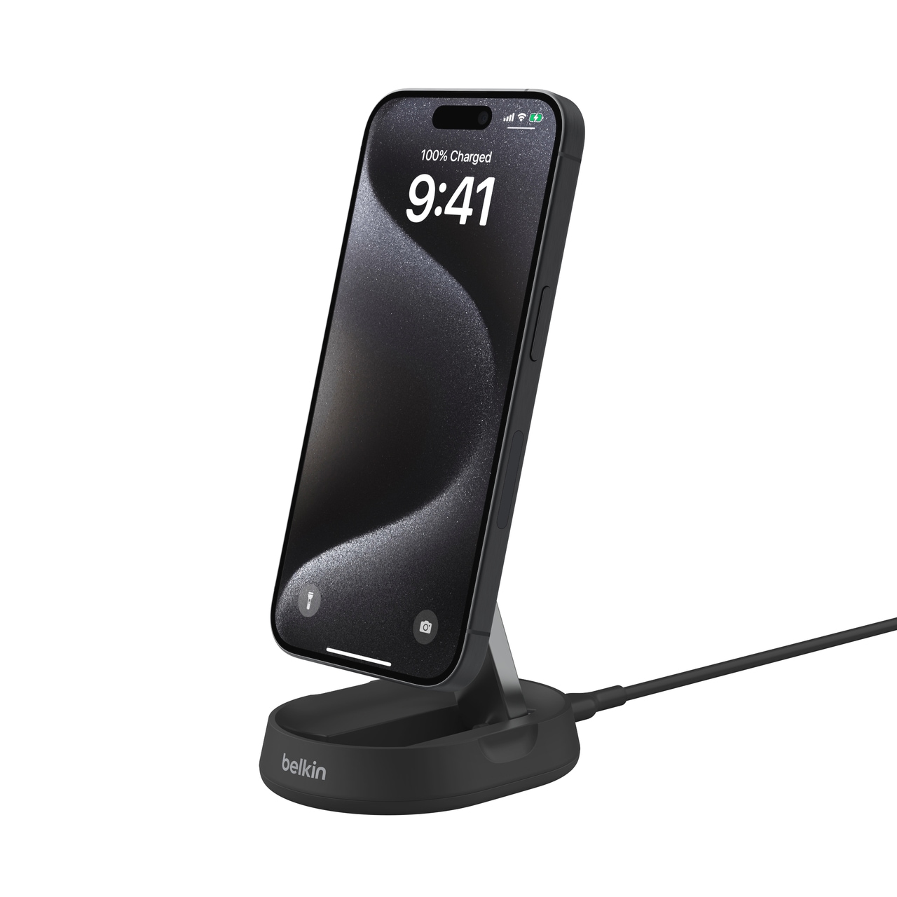 Belkin Wireless Charger »BoostCharge Pro verstellbare magnetische Ladestation mit Qi2 (15 W)«, für Apple iPhone 12/13/14/15 mini/Pro/Max/Pro Max/Plus mit MagSafe