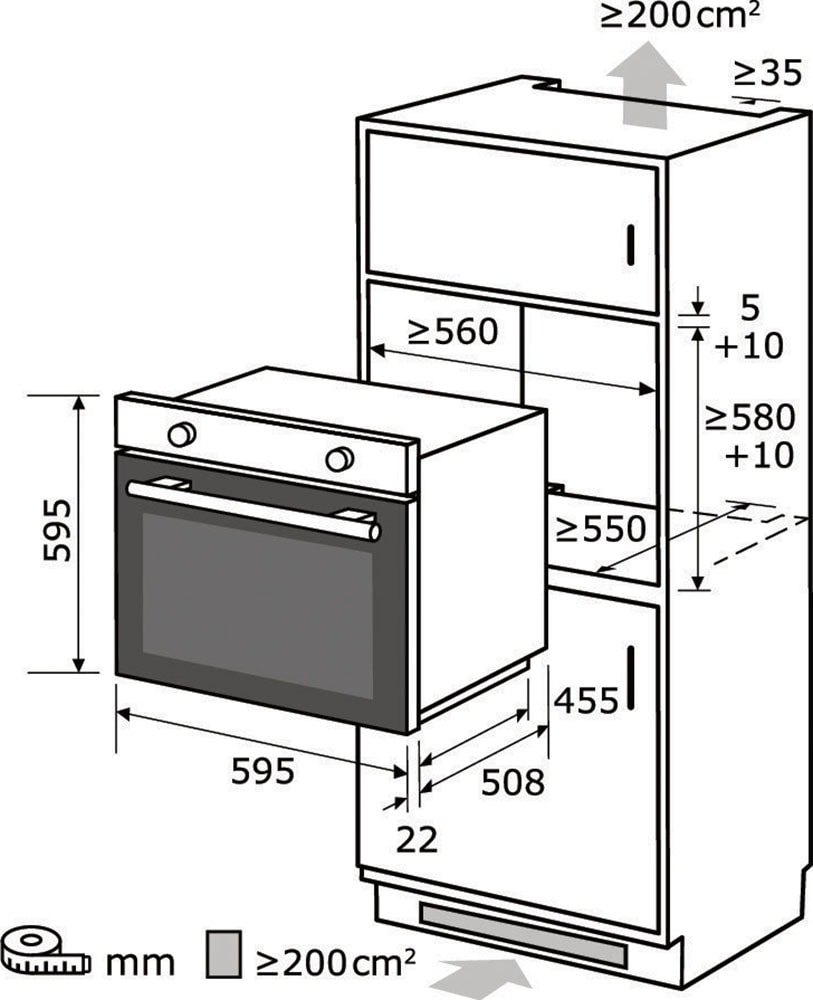 exquisit Einbaubackofen  »EBE255-U-020«