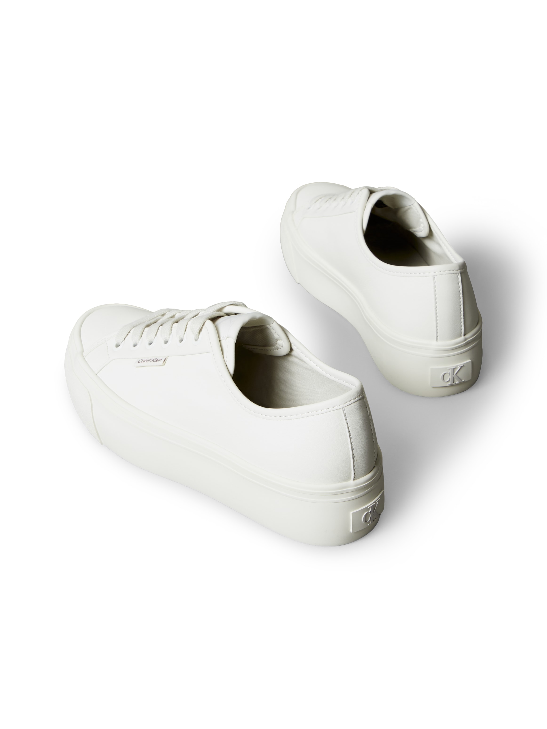 Calvin Klein Jeans Plateausneaker »VULC FLATF LACE UP LTH CK«  Schnürschuh, Halbschuh, Freizeitsneaker mit CK-Logo