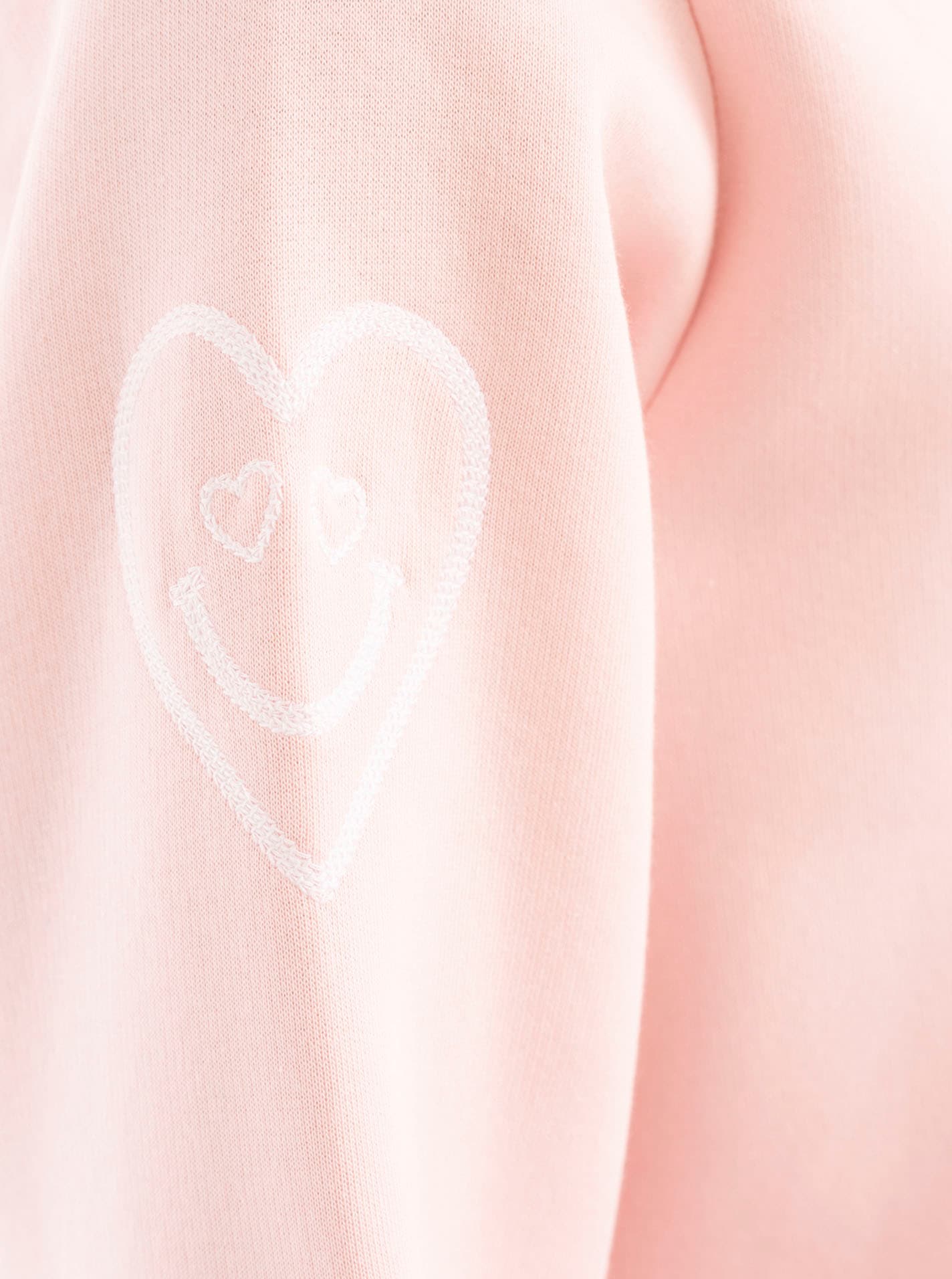Zwillingsherz Hoodie »"Alissa Shiny"«, mit glänzendem SMILE Print vorne und hinten, gesticktem Herz am Arm