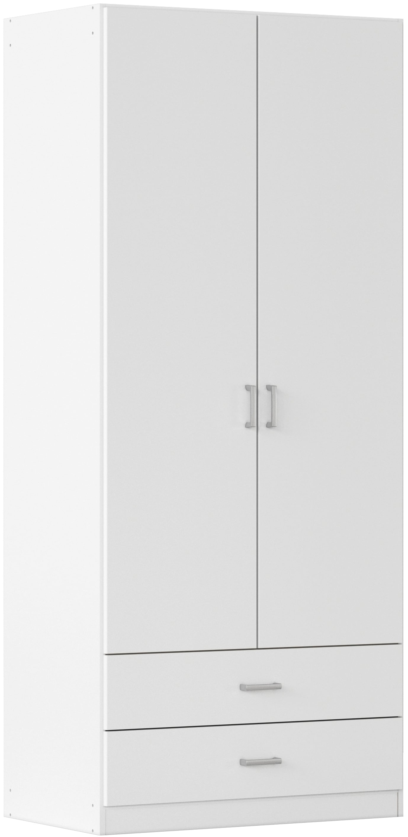 rauch Drehtürenschrank »Kleiderschrank Garderobe GAMMA Breite 91 cm« in 3 Ausstattungen BASIC/CLASSIC/PREMIUM (inkl. SOFT-CLOSE-Funktion),  mit Schubladen, verschiedene Griff-Varianten TOPSELLER MADE IN GERMANY