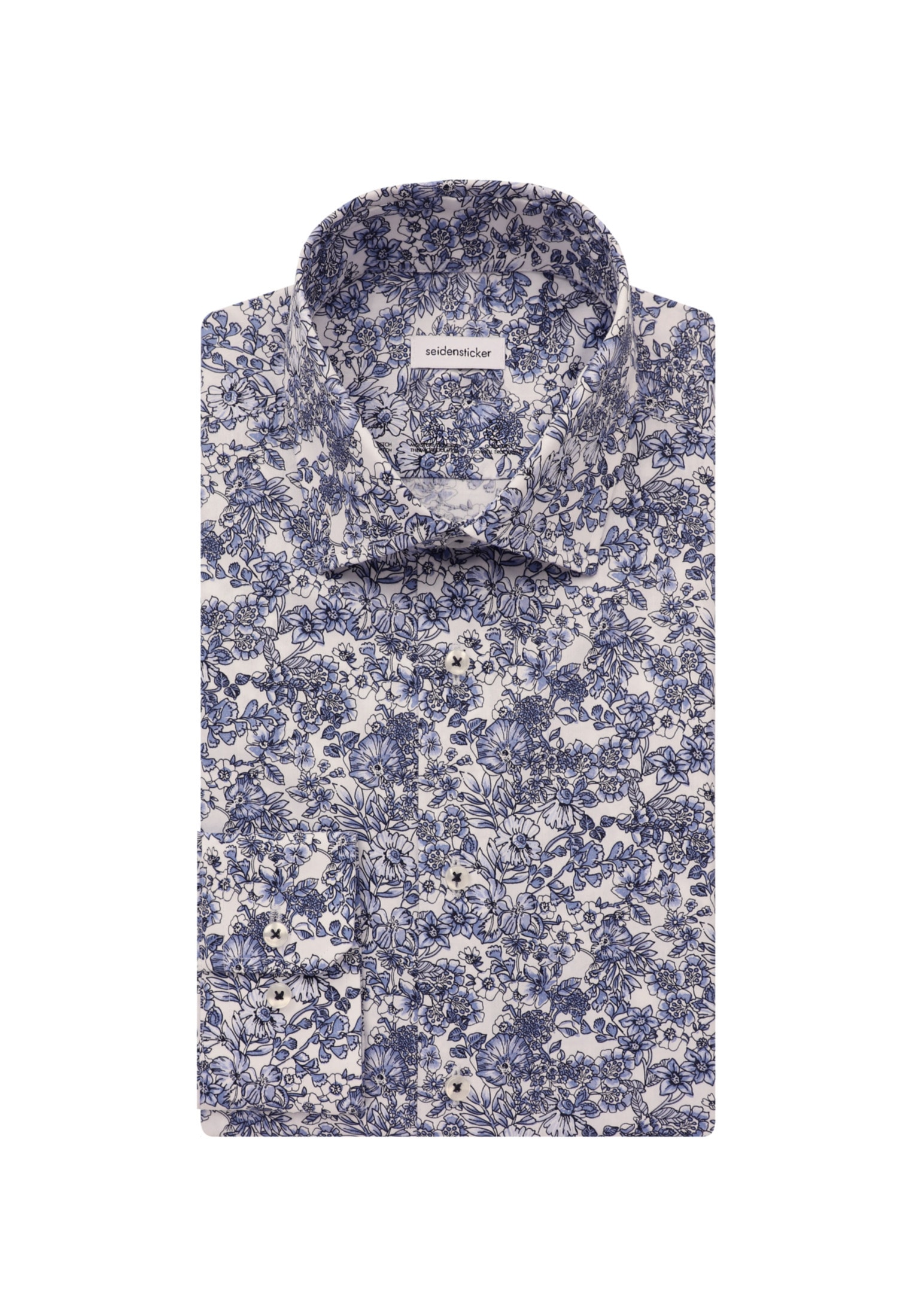 seidensticker Businesshemd »Slim«, Slim Langarm Kentkragen Floral