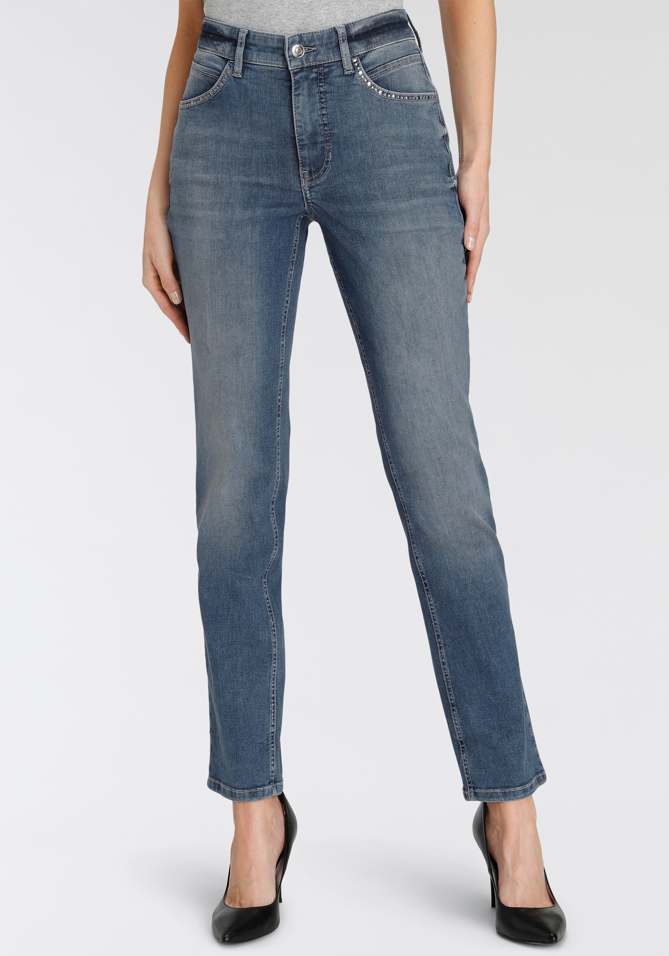 MAC Stretch-Jeans »Melanie-Glam«, Nietenbesatz an den Taschen kaufen