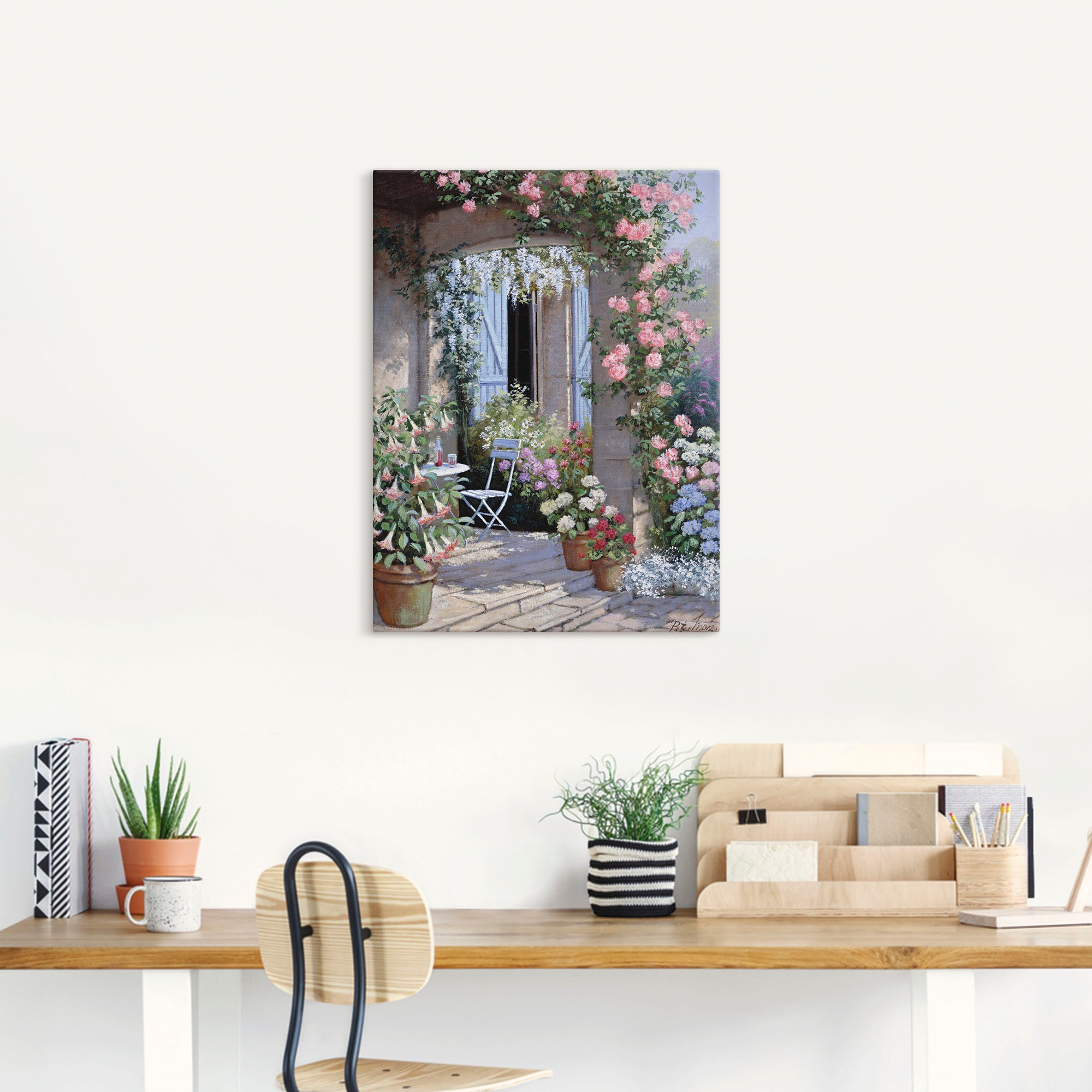 Artland Wandbild »Blumenangebot«, Garten, (1 St.), als Leinwandbild, Poster, Wandaufkleber in verschied. Größen