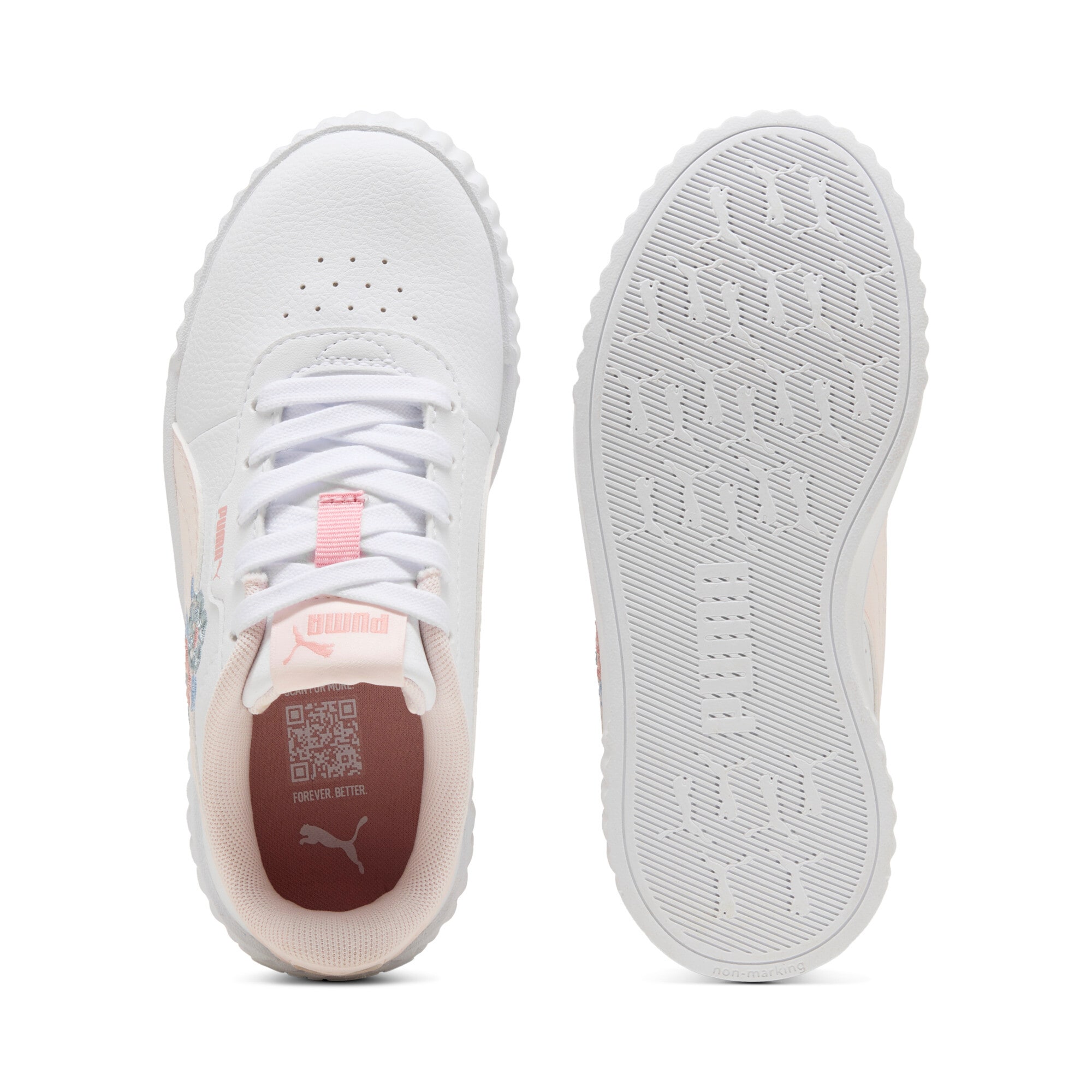 PUMA Sneaker »CARINA 3.0 FLORAL PS«  für sportlichen Look im Alltag, weiches Textil-Innenmaterial