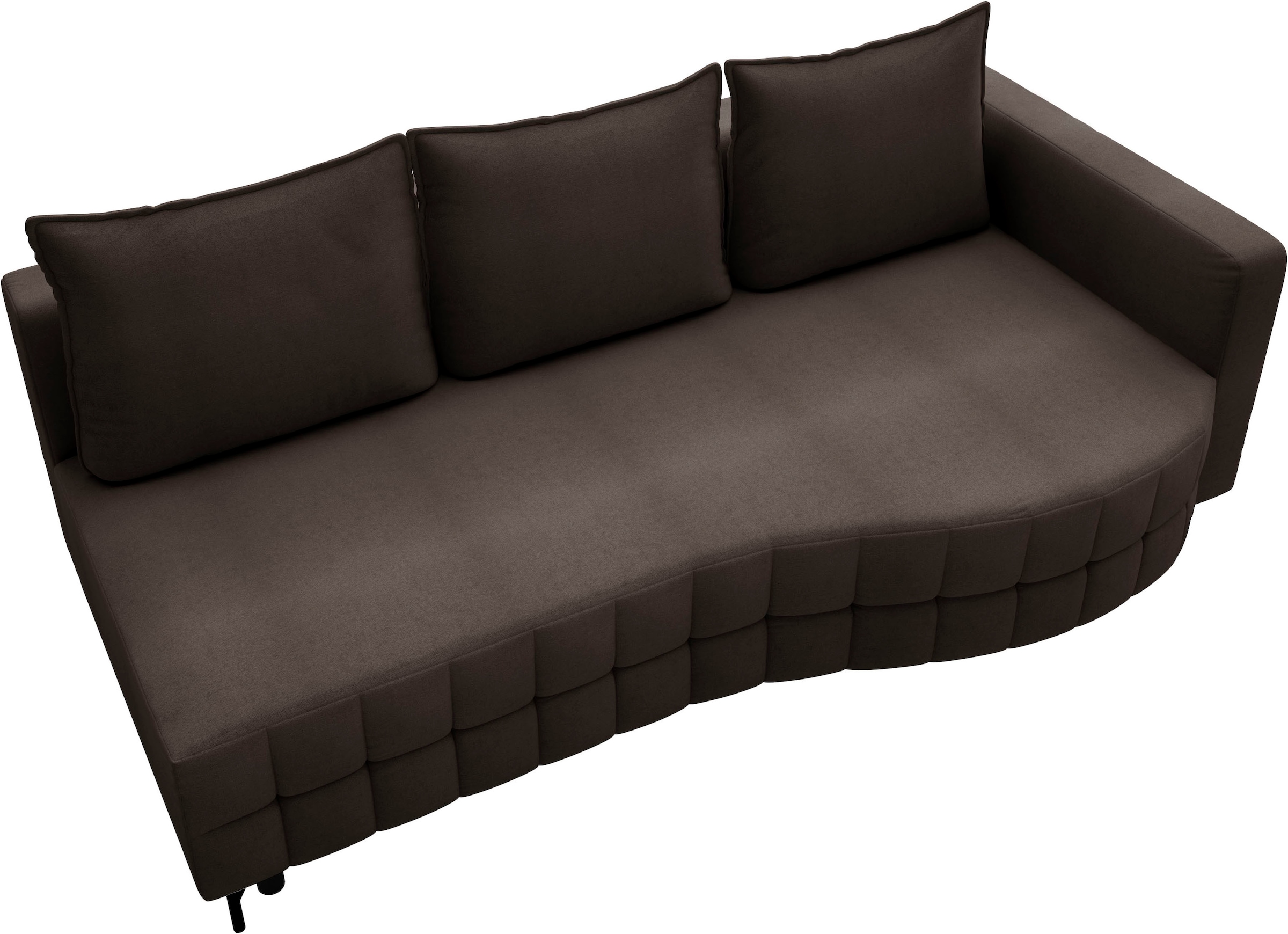 exxpo - sofa fashion Loungesofa »T wiggy Schlafsofa mit Bettfunktion und Bettkasten,« komfortabler Federkern, super Sitzkomfort, elegante Formensprache