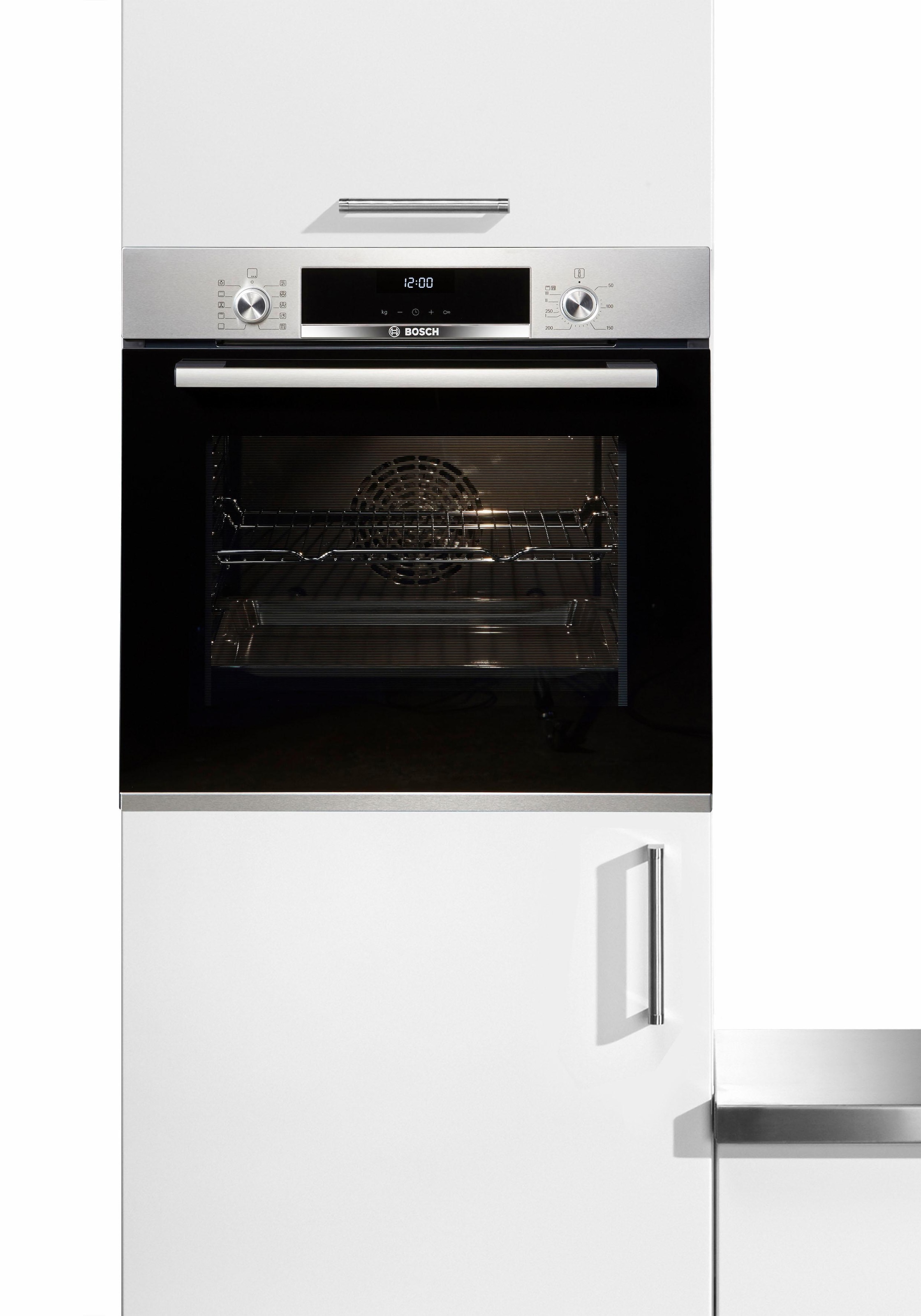 BOSCH Einbaubackofen Serie 6 »HBA537BS0«, mit Teleskopauszug nachrüstbar, ecoClean Direct