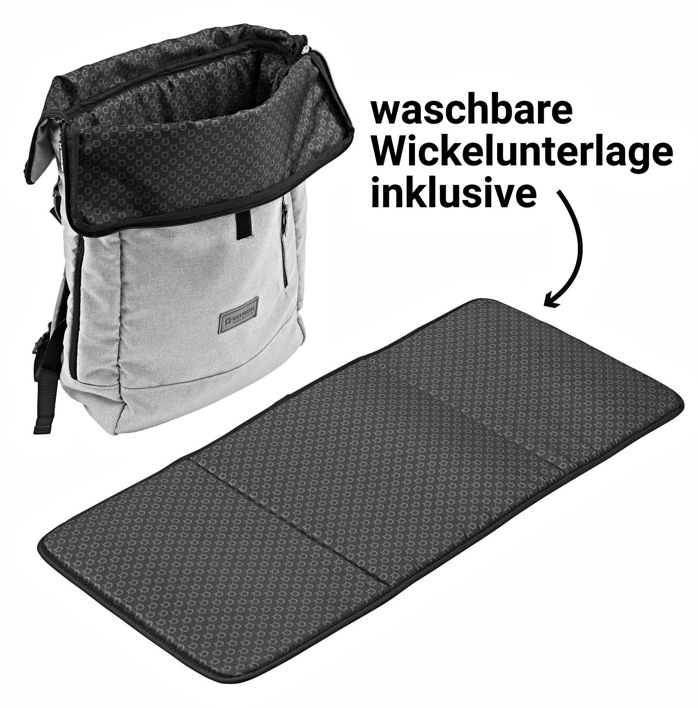 Gesslein Wickelrucksack »N°6, aqua mint«, Made in Germany