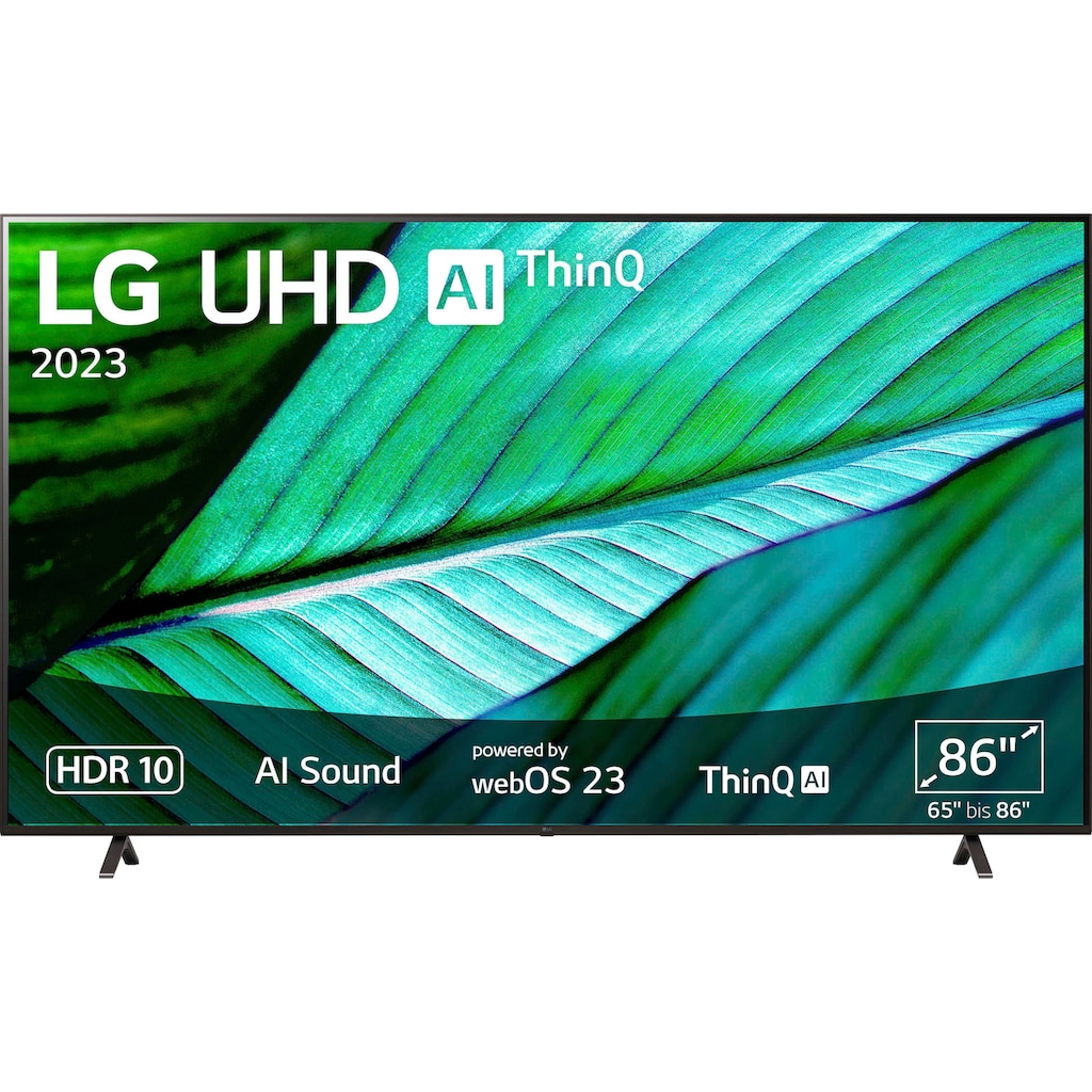 LG LED-Fernseher »86UR76006LC«, 217 cm/86 Zoll, 4K Ultra HD, Smart-TV, UHD,α5 Gen6 4K AI-Prozessor,Direct LED,AI Sound,AI Brightness Control