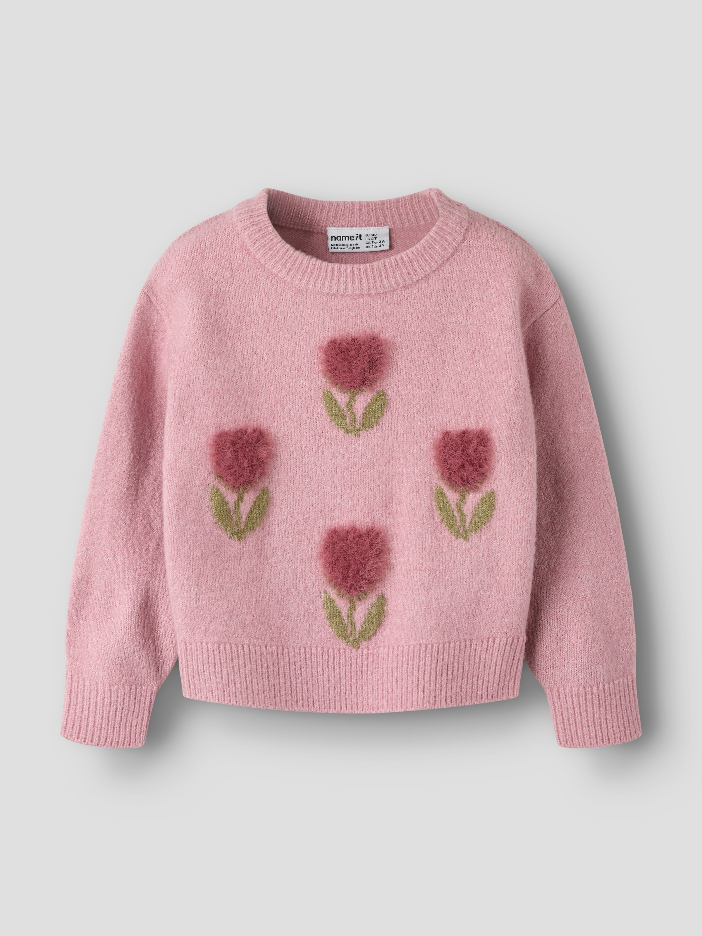 Name It Strickpullover »NMFOLGI LS KNIT« Materialmix, regular fit