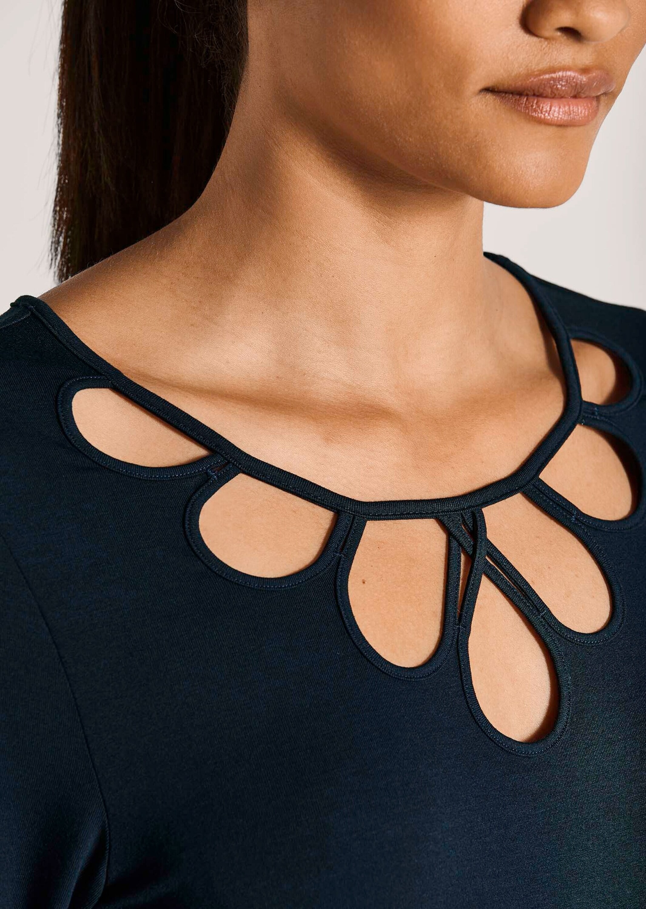 MADELEINE 3/4-Arm-Shirt »Blusenshirt Elegantes Oberteil mit Cut-Outs« Cut outs