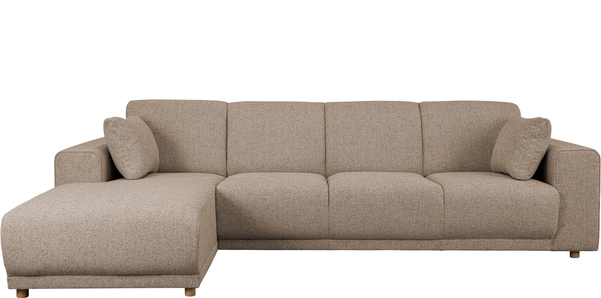 Home affaire Ecksofa »LEMPS wahlweise Recamiere links oder rechts L-Form«, incl. Zierkissen, Stellmaße 297x162 cm
