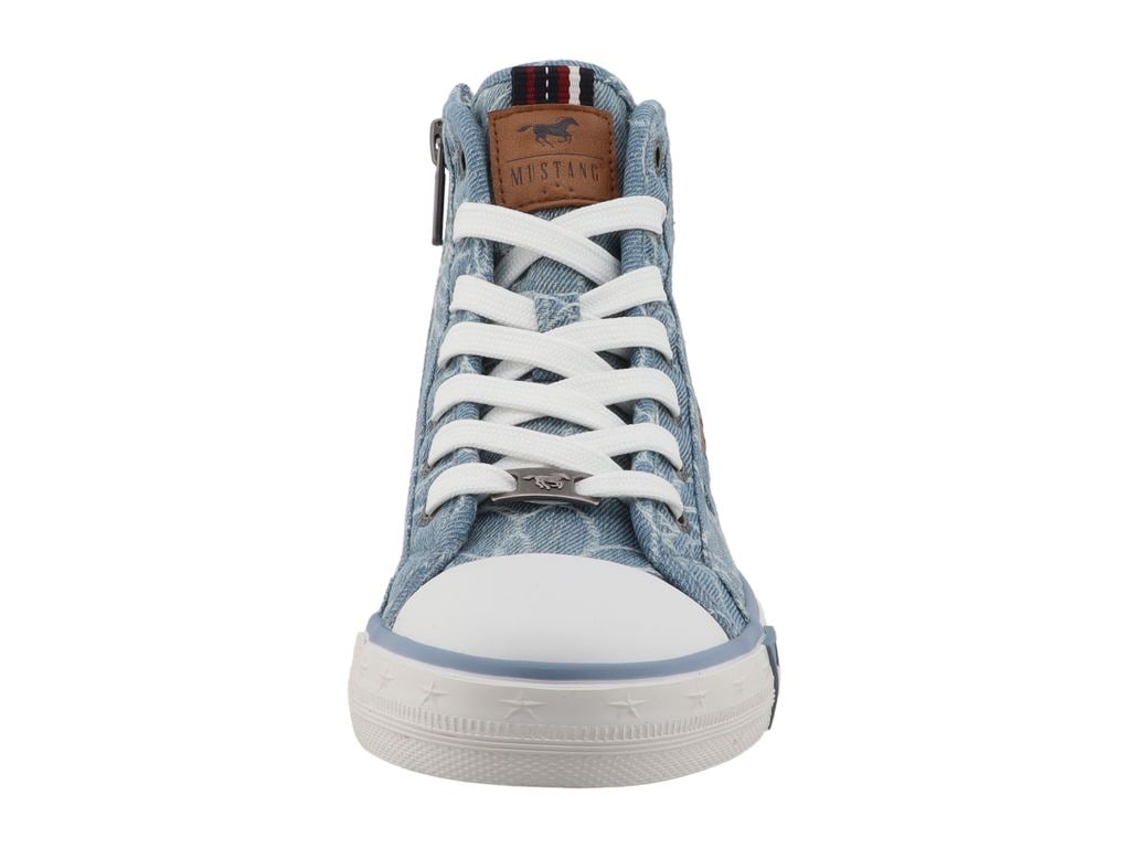 Mustang Shoes Sneaker »Winona«  High Top-Sneaker, Schnürboots mit Blüten-Stickerei