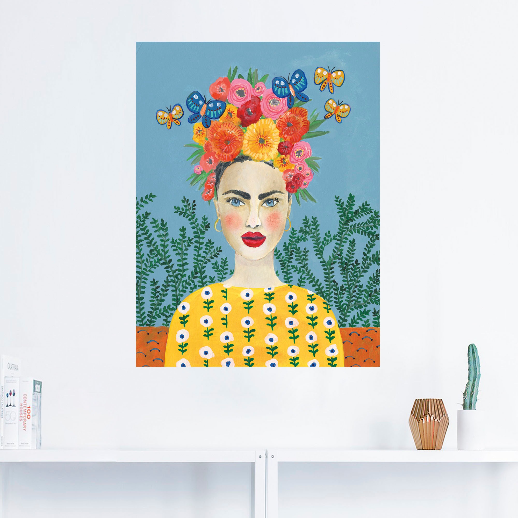 Artland Wandbild »Frida-Kopfschmuck I«, Bilder von Frauen, (1 St.), als Leinwandbild, Poster, Wandaufkleber in verschied. Größen