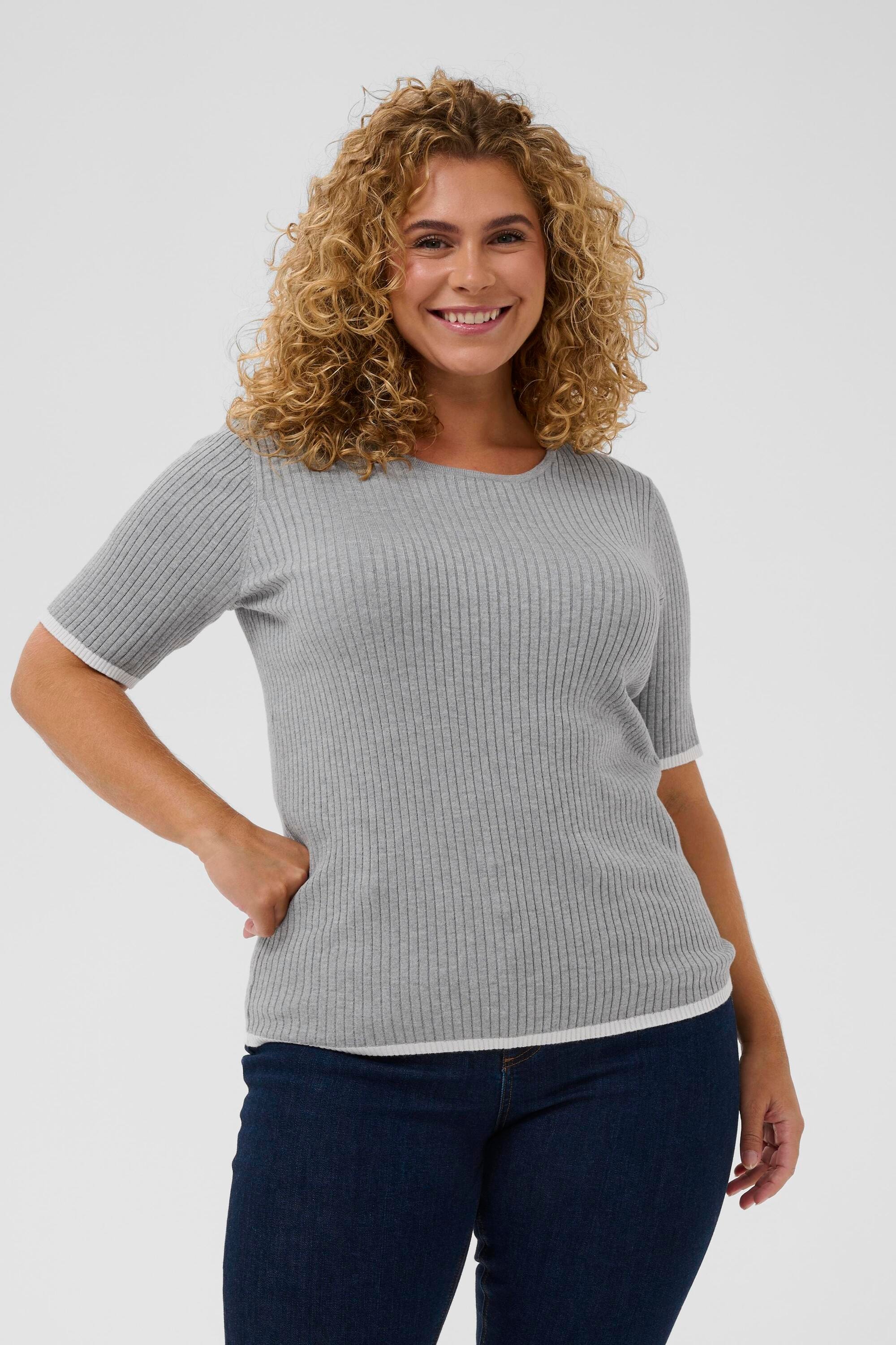 KAFFE Curve Strickpullover »Strickpullover KClizzy«