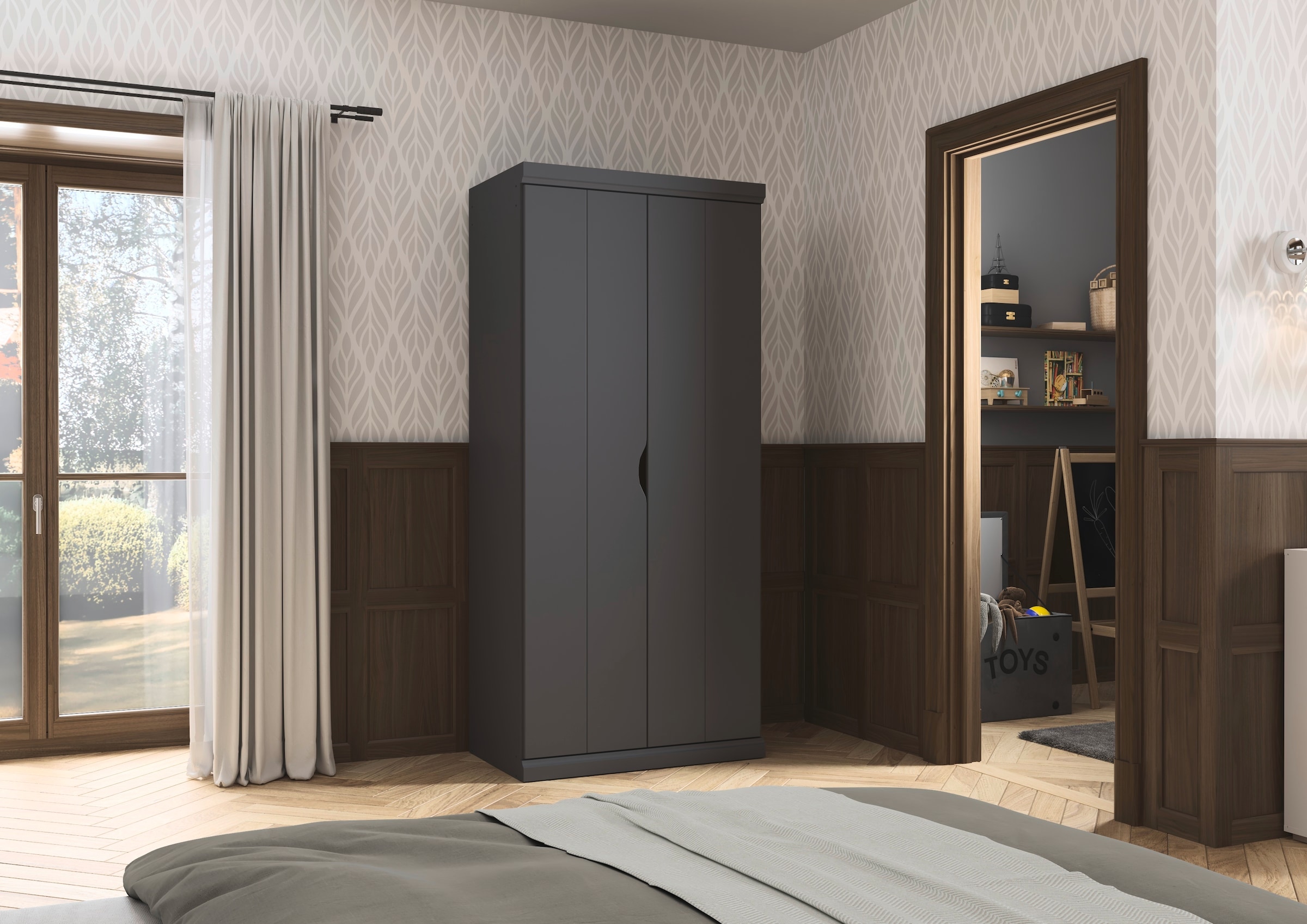 rauch Kleiderschrank »Marlene«, (in 3 verschiedenen Ausstattungen BASIC/CLASSIC/PREMIUM), in 3 Breiten 91/136/181 cm im Landhaus-Stil MADE IN GERMANY