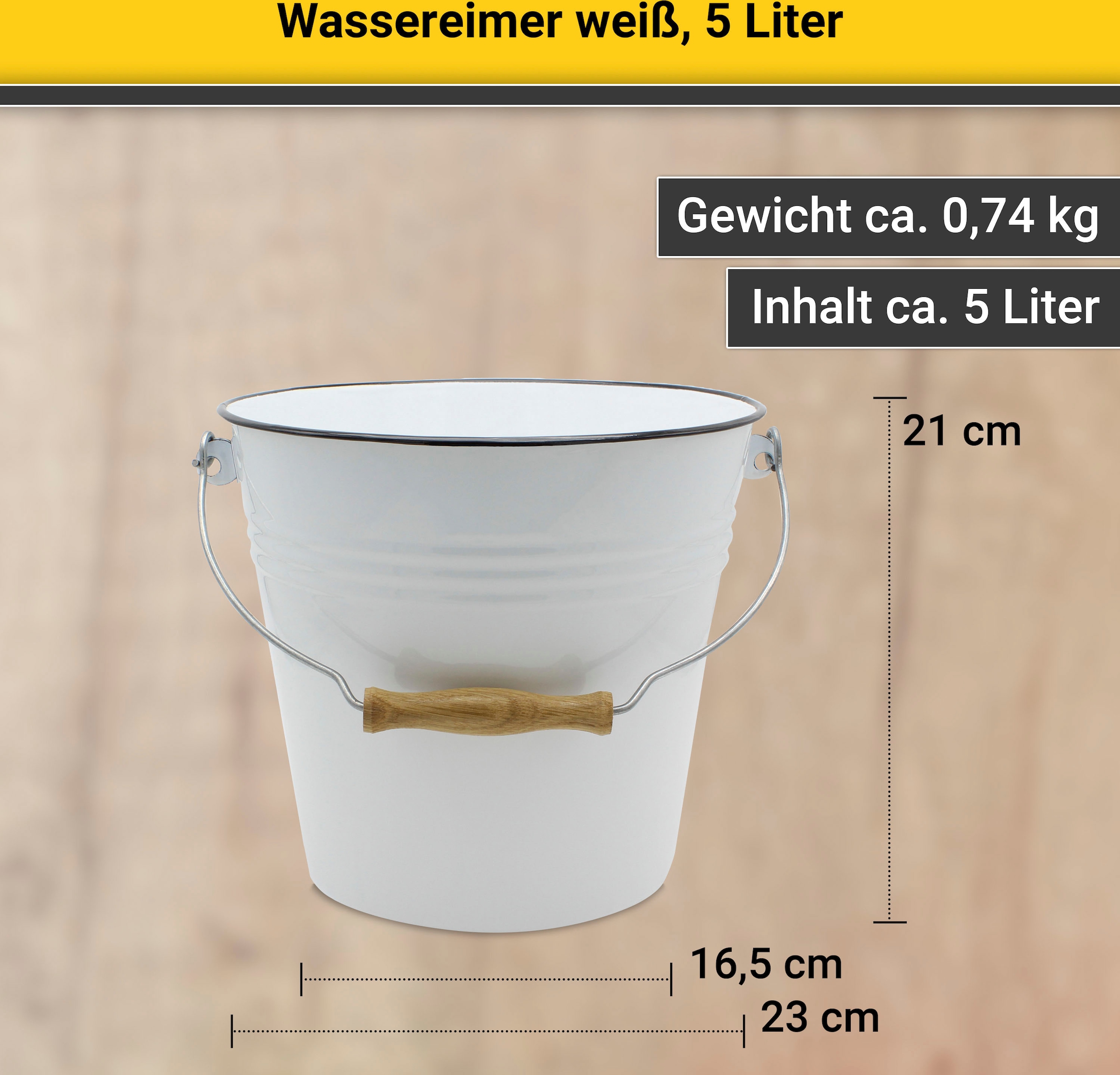 Krüger Mülleimer »Mülleimer mit Deckel Rio«, 1 Behälter, 5 Liter, Made in  Europe bestellen