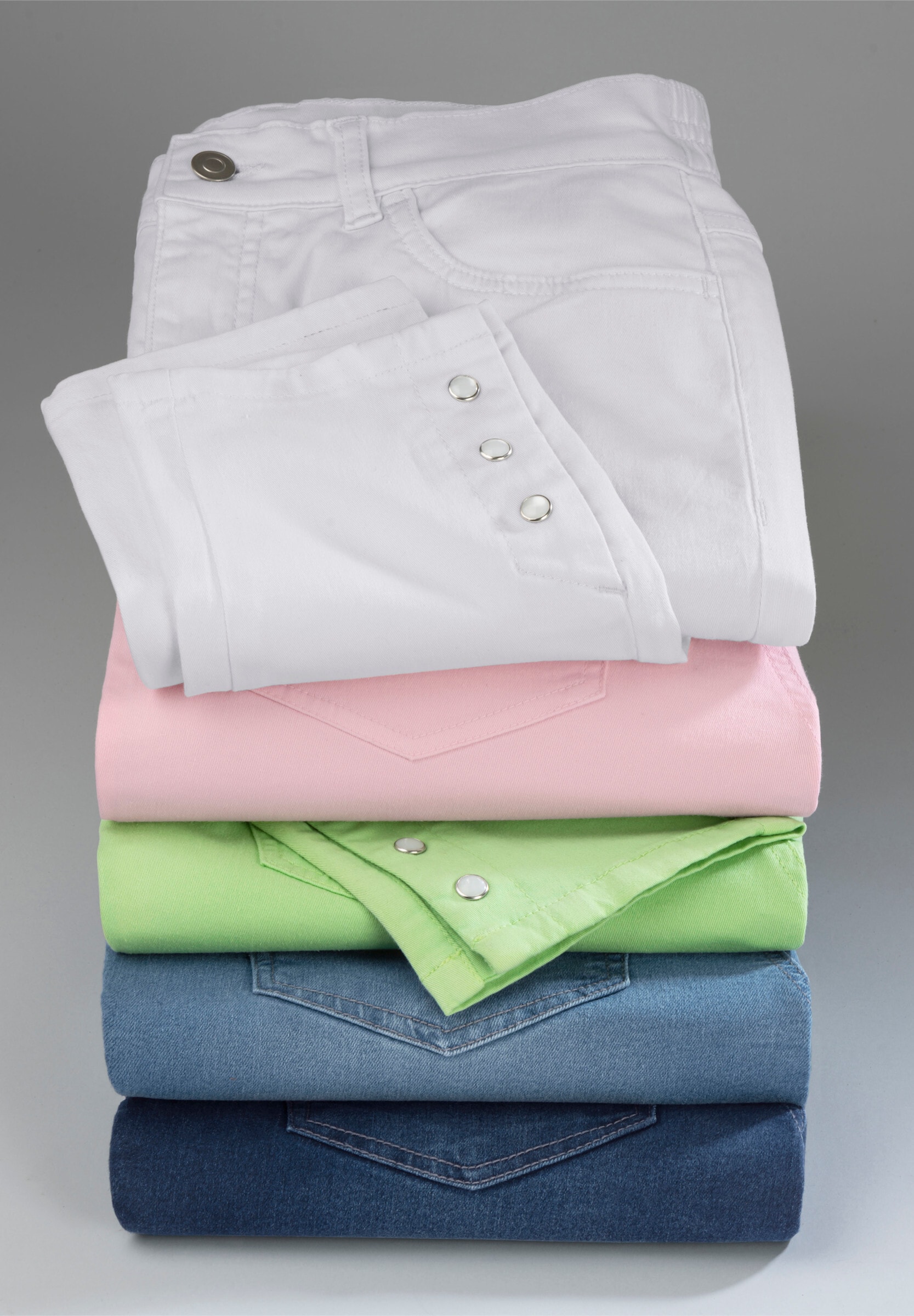 Sieh an! Bequeme Jeans »Jeans Jeans in verkürzter Form, Dehnbund«