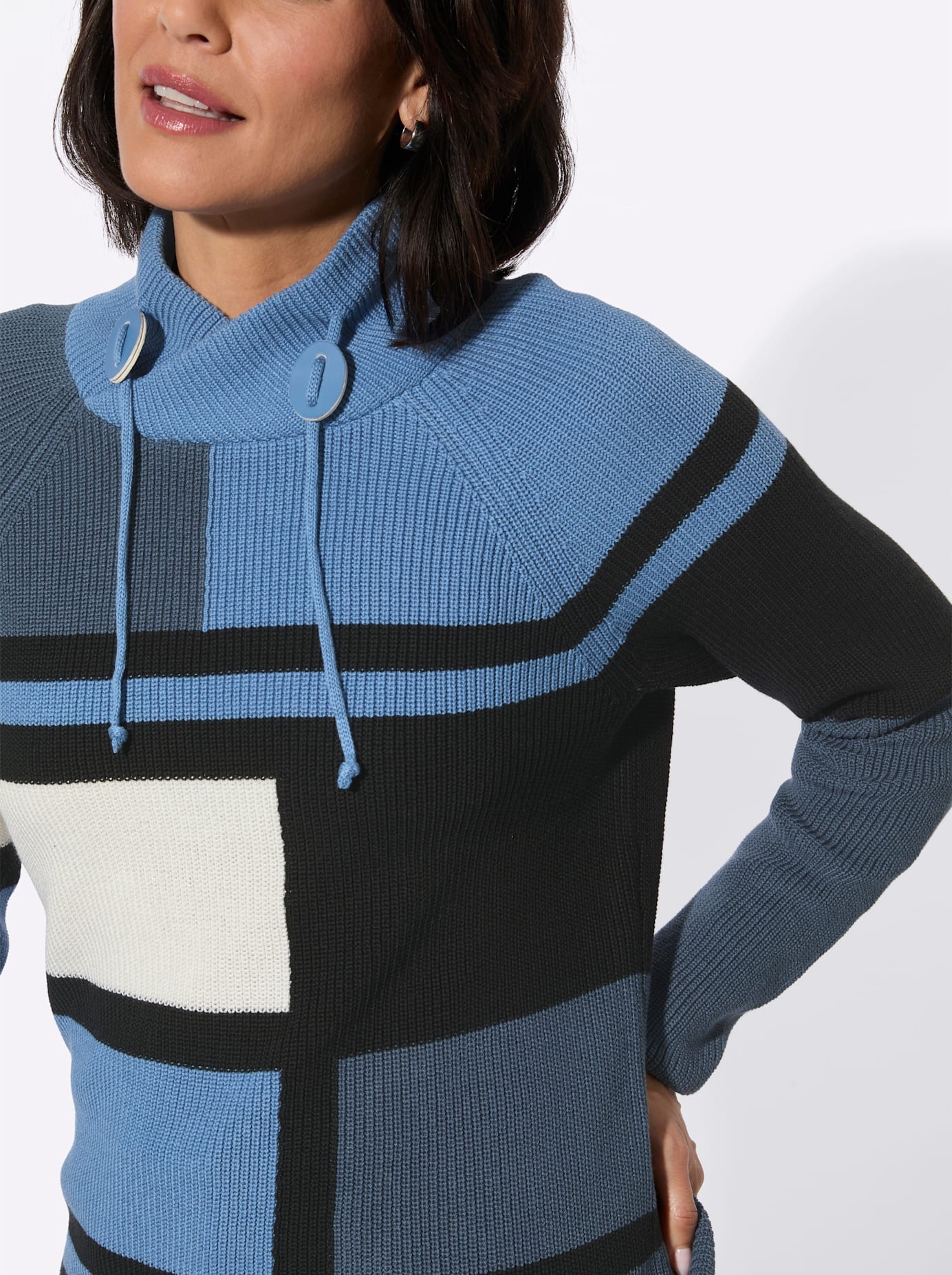 Casual Looks Strickpullover »Stehkragen-Pullover«
