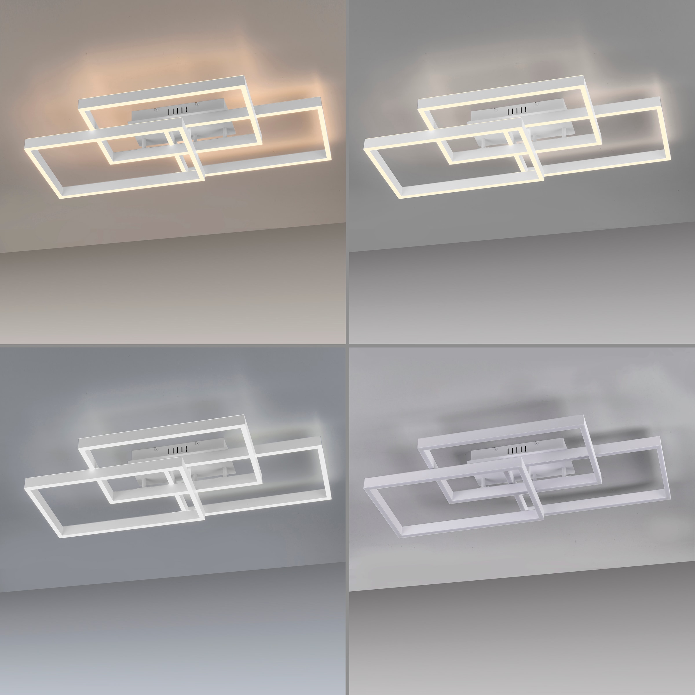 Paul Neuhaus LED Deckenleuchte »PAAN« LED-Board 1 Stk. warmweiß - kaltweiß CCT(2700-5000K), dimmbar über Funk-Fernbedienung, Memoryfunktion