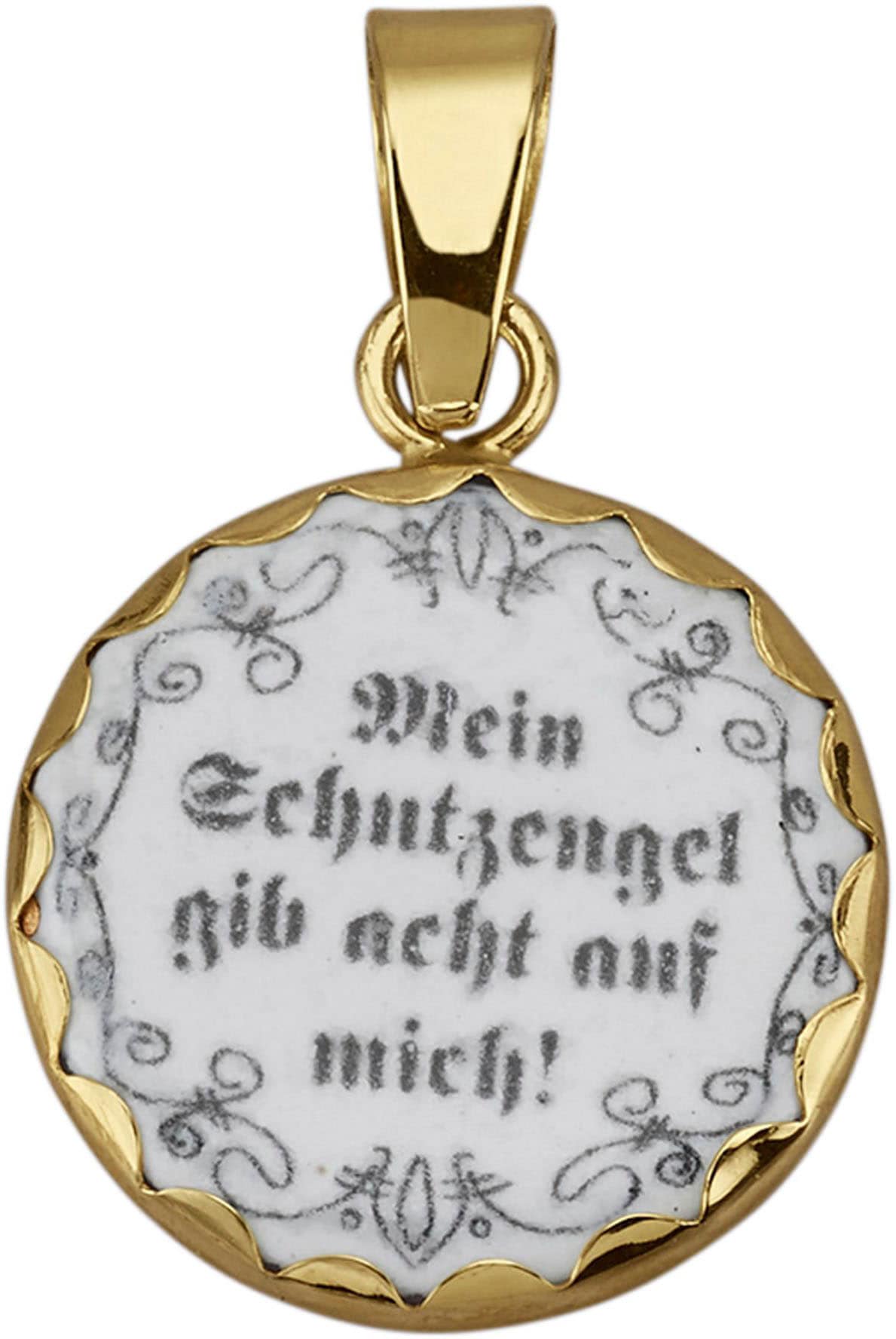 Firetti Engelanhänger »Schmuck Geschenk Gold 585 Halsschmuck Anhänger für Halskette Engel«, mit Emaille