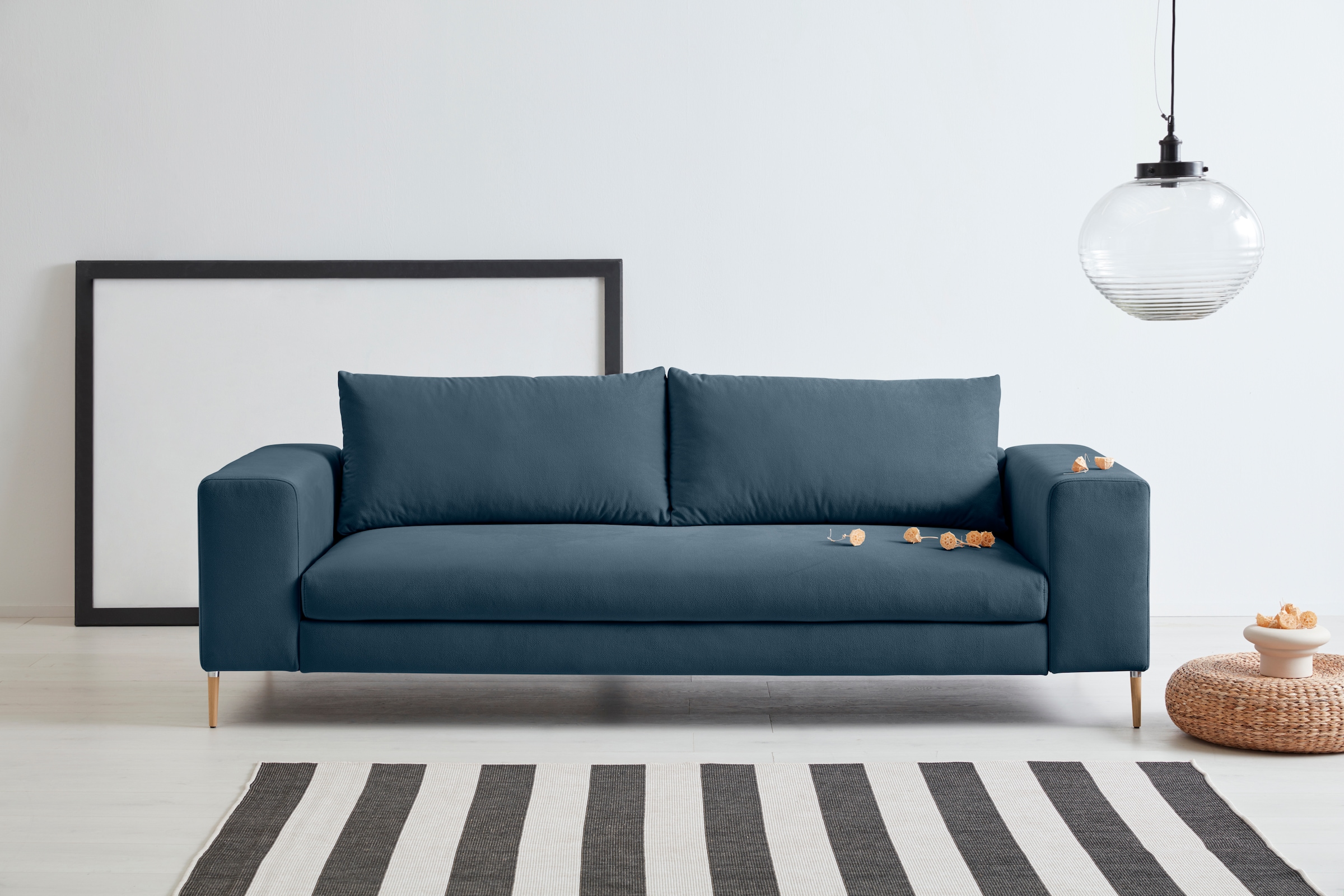 OTTO products 3-Sitzer »Finnja, softer, legerer Sitzkomfort, hoher Fuß, bequem und elegant«, mit Recycling-Bezug