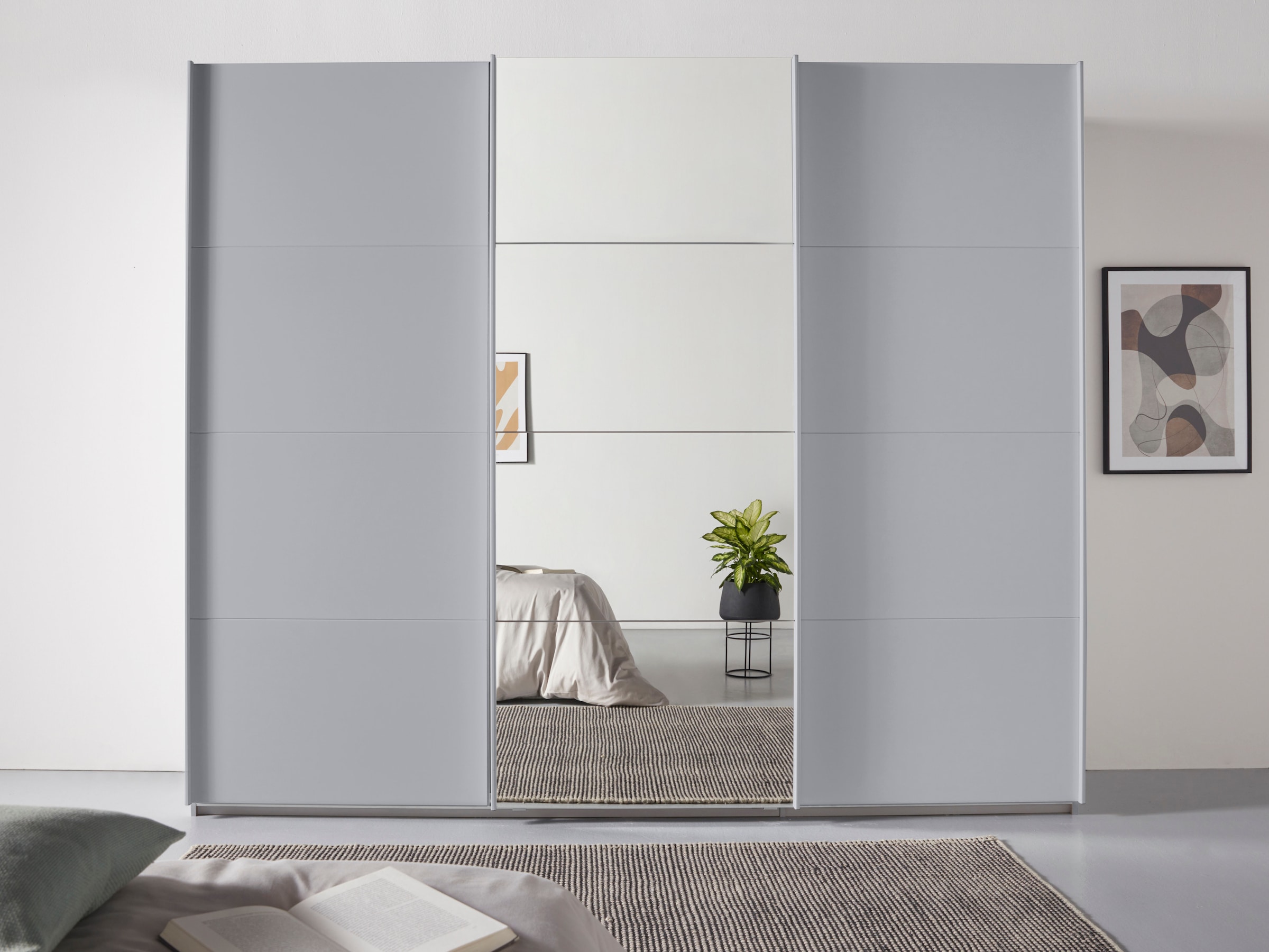 rauch Schwebetürenschrank »Kleiderschrank Schrank Garderobe Ankleide TOPSELLER OTELI« 3 Ausstattungen BASIC/CLASSIC/PREMIUM (inkl. SOFT-CLOSE-FUNKTION),  Breiten 203/271/315/360 cm Höhen 210/229 cm MADE IN GERMANY