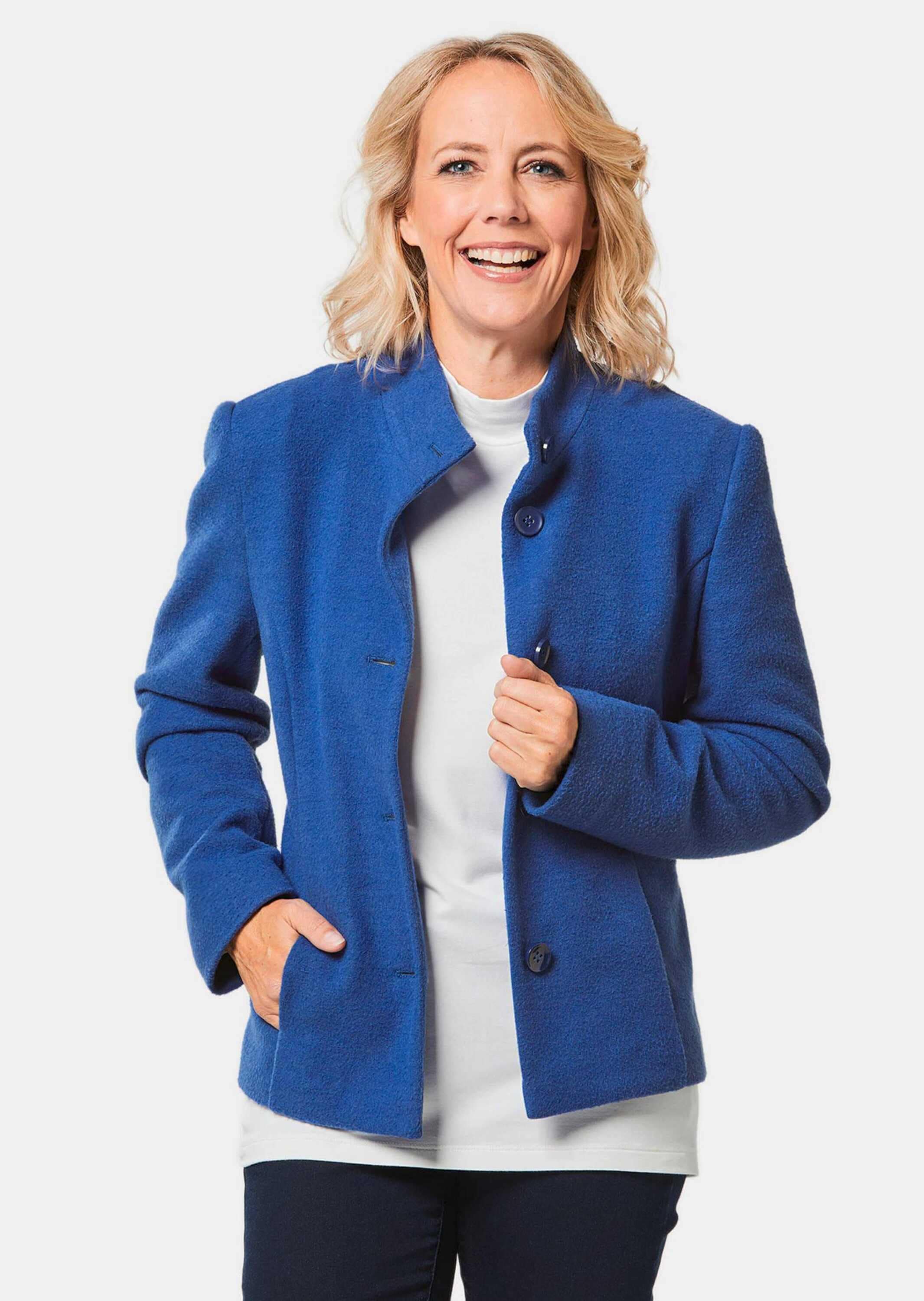GOLDNER Jackenblazer »Blazer Blazer mit raffinierter Kragenlösung«