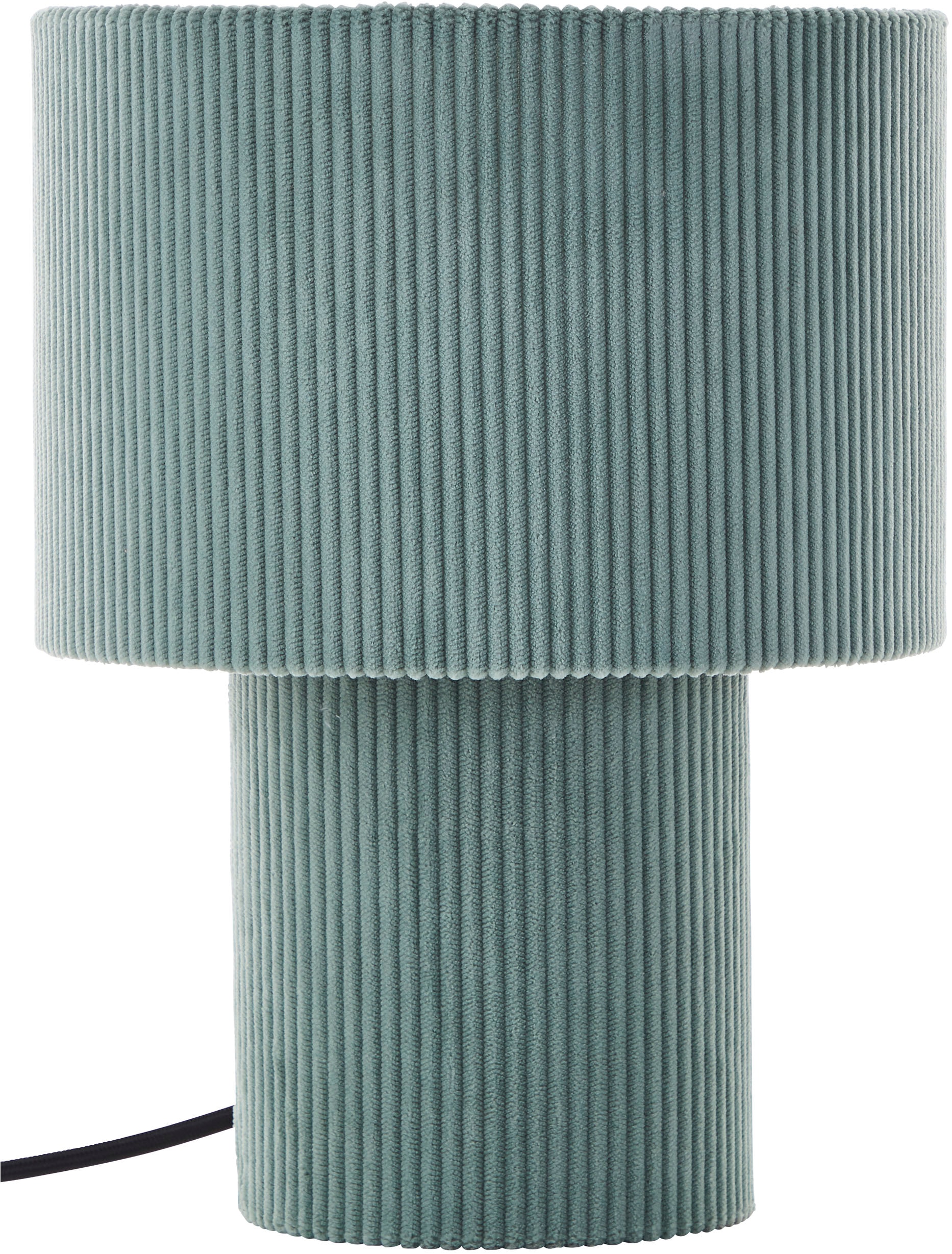 LeGer Home by Lena Gercke Tischleuchte »Kathleen Cordleuchte«, 1 flammig, Cordstoff, H 30 cm, Ø 23 cm, E27, Cord, Stoffleuchte, Tischlampe