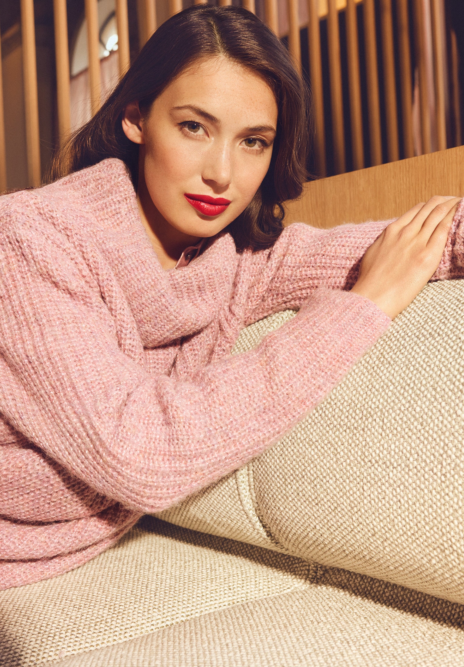 Betty&Co Strickpullover »Strickpullover mit Lurexfaden«