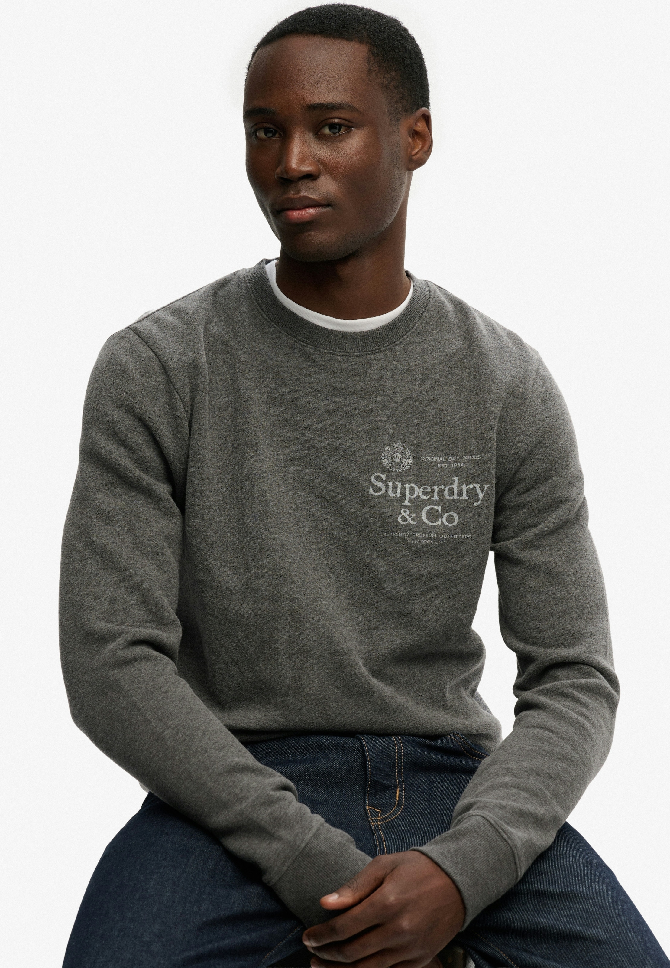 Superdry Sweatshirt »1954 COMPANY RELAXED SWEAT«, Baumwollmischung, relaxed fit
