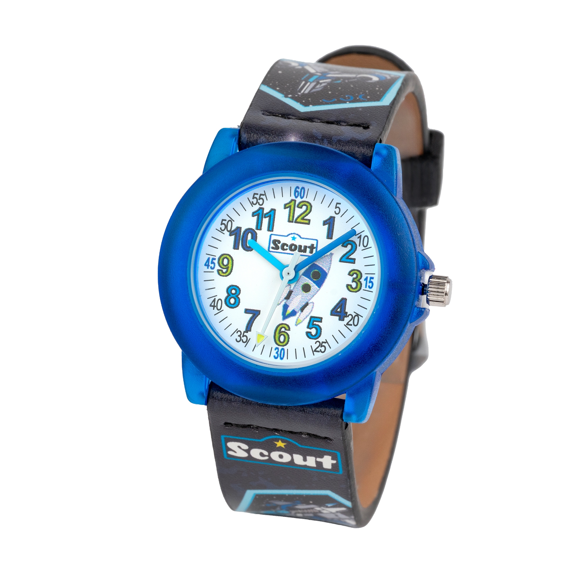 Scout Quarzuhr »Crystal, 280305039« Armbanduhr, Kinderuhr, Lernuhr, Geschenkidee, Schulanfang, Weltall