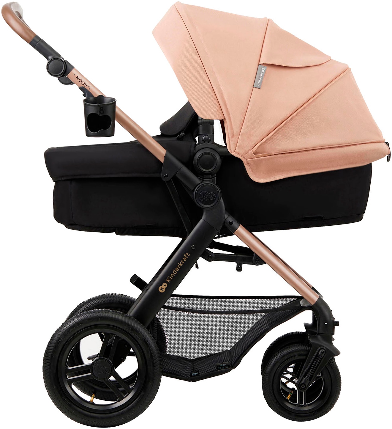Kinderkraft Kombi-Kinderwagen »MOOV 2 4in1 AIR«, 27 kg, mit Luftreifen