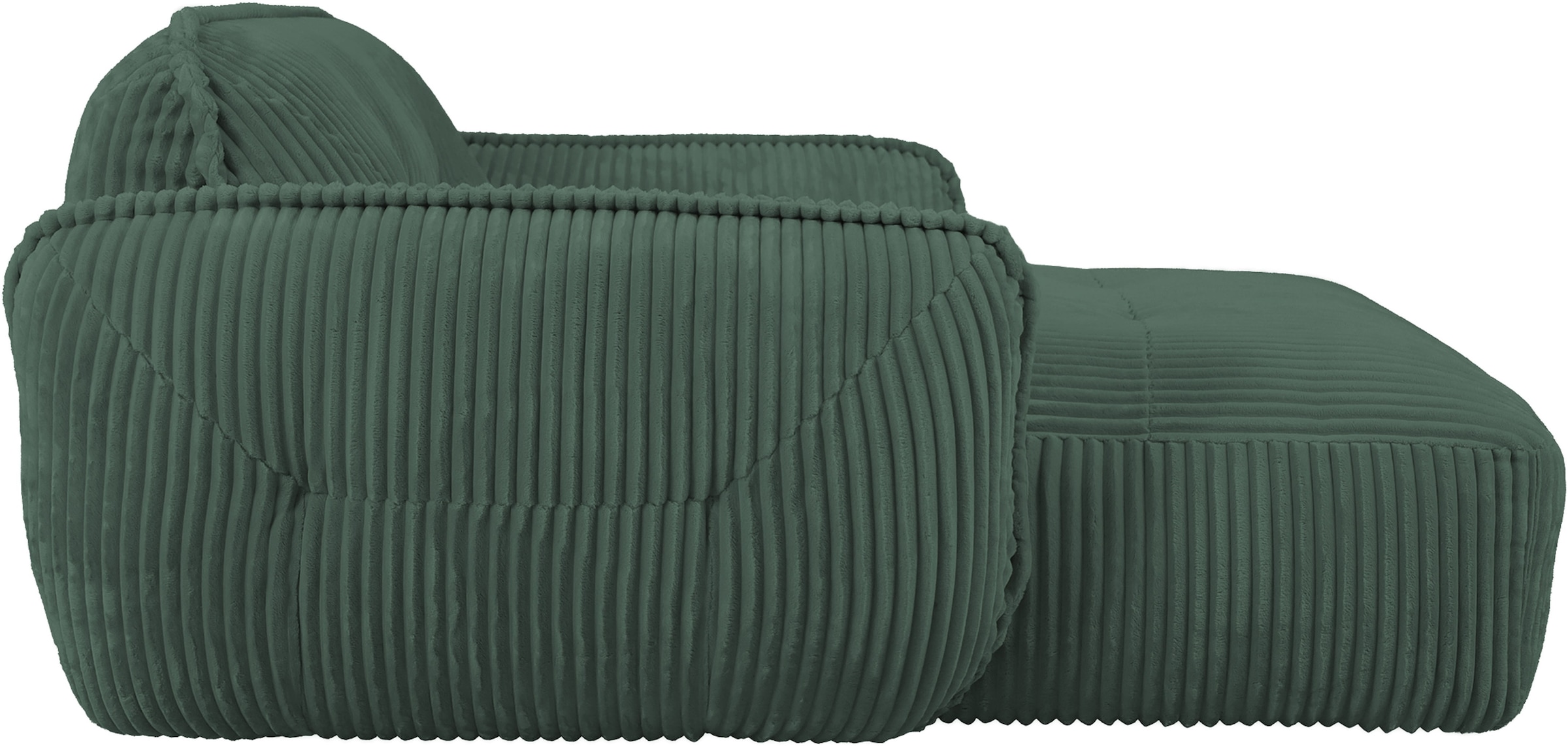 TRENDMANUFAKTUR Chaiselongue »Be Fluffy, mit Rundumbezug, Loveseat mit moderner breiter Kedernaht« mit softem Sitzkomfort, in hochwertigem Breitcord mit weicher Haptik