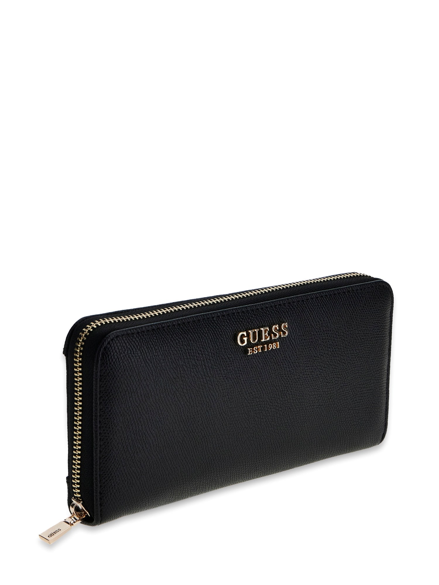 Guess Geldbörse »AMORETTE SLG LRG ZIP AROUND« Damen Portemonnaie, Geldbeutel mit edlem Logoschriftzug